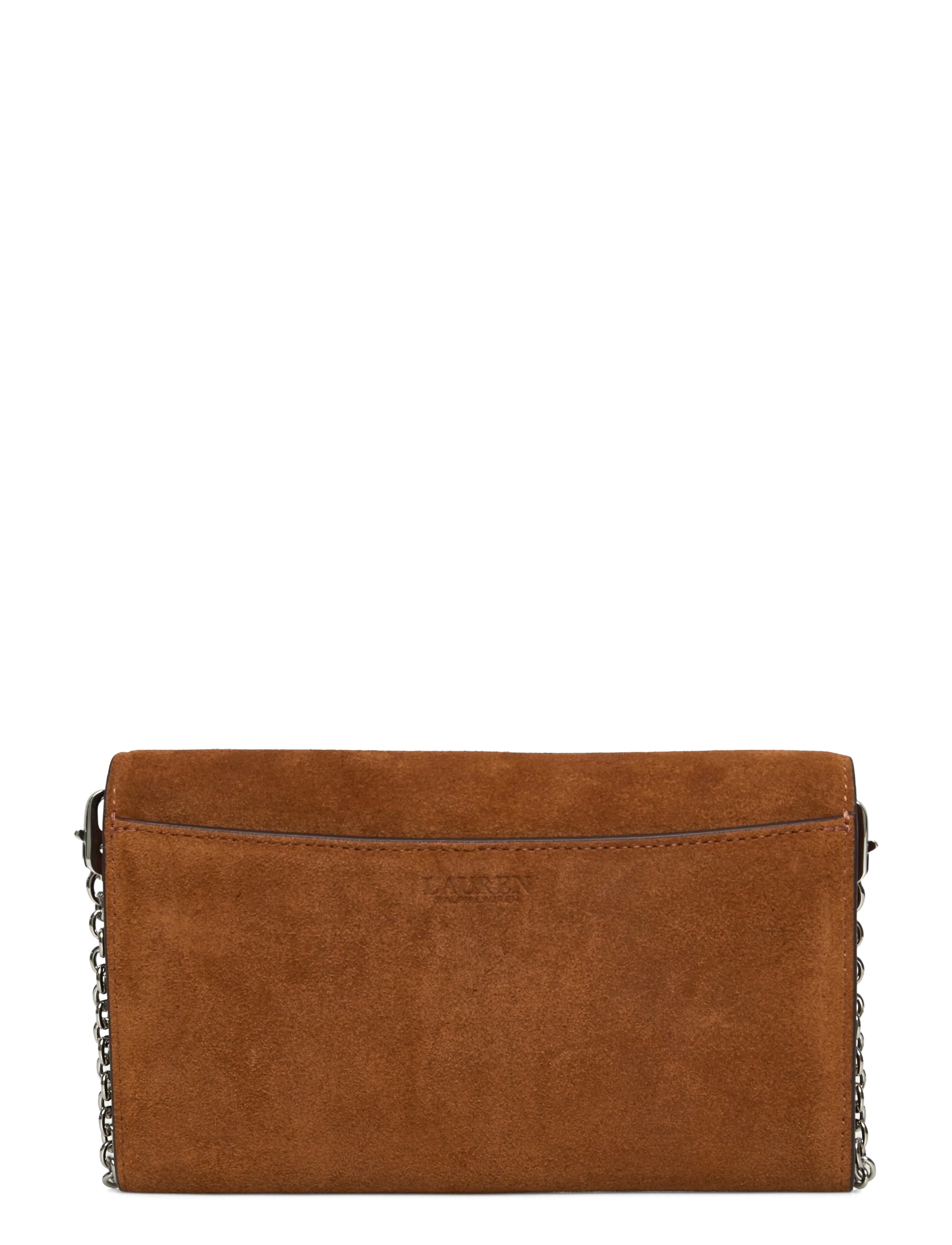 Lauren Ralph Lauren - Suede Medium Adair Crossbody - crossbody bags - lauren tan - 1