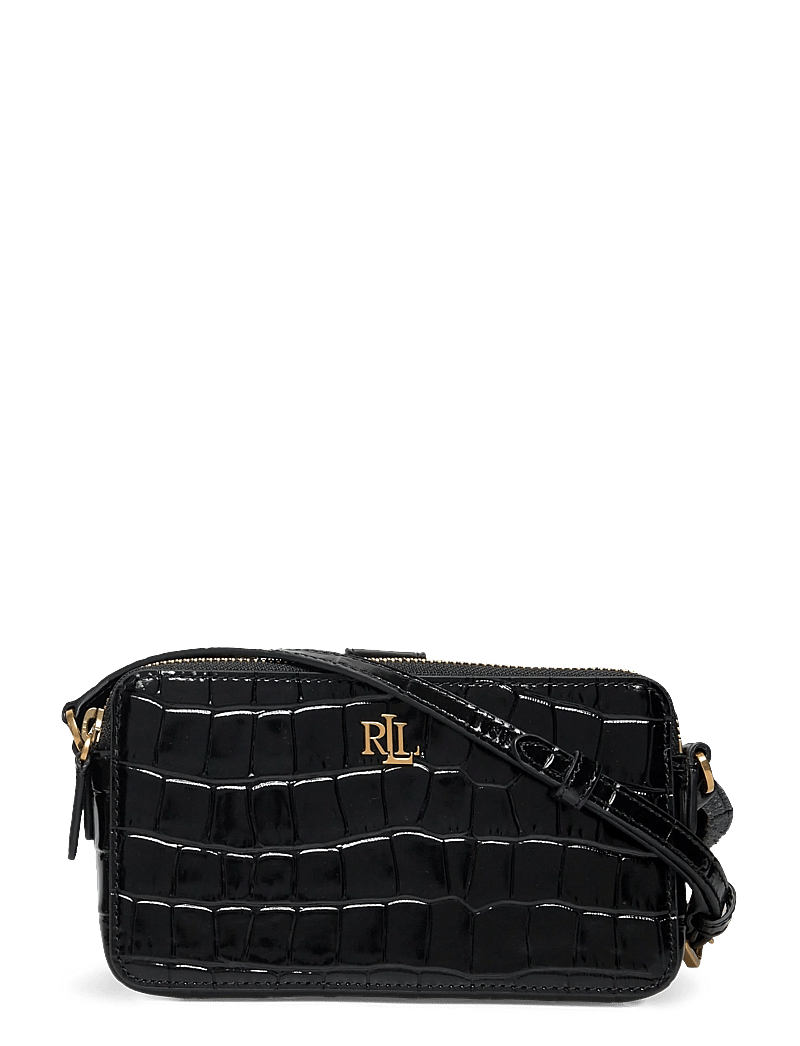 Lauren Ralph Lauren - Embossed Medium Witley Crossbody Wallet - black - 0