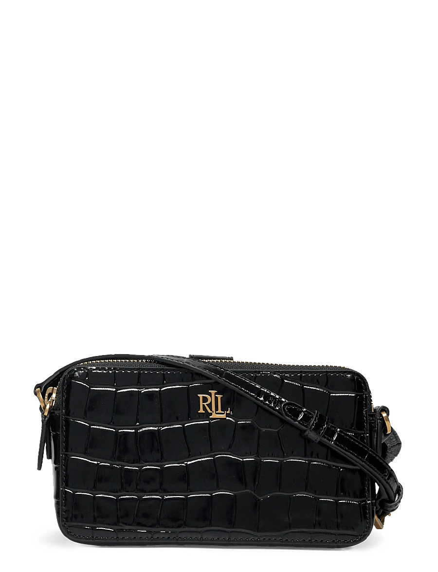 Lauren Ralph Lauren - Embossed Medium Witley Crossbody Wallet - black - 0