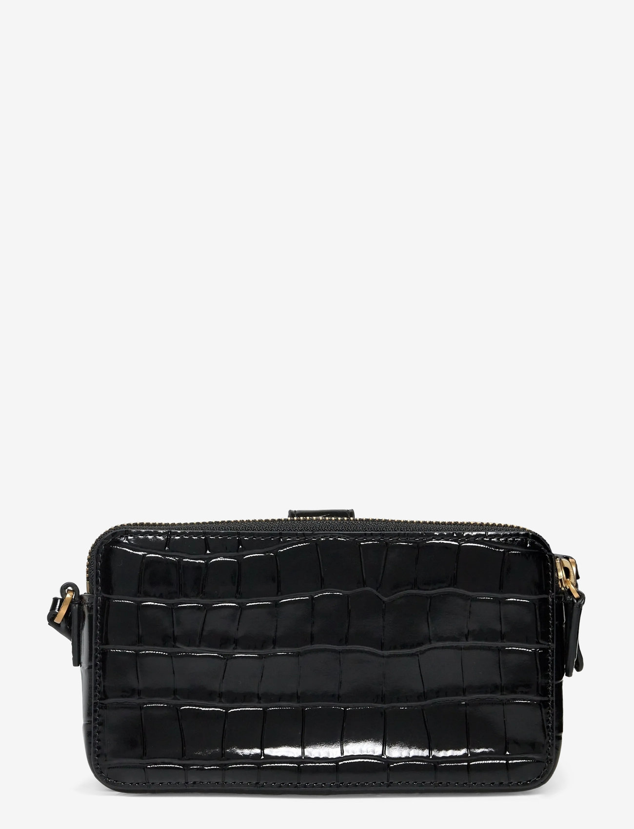 Lauren Ralph Lauren - Embossed Medium Witley Crossbody Wallet - shoulder bags - black - 1