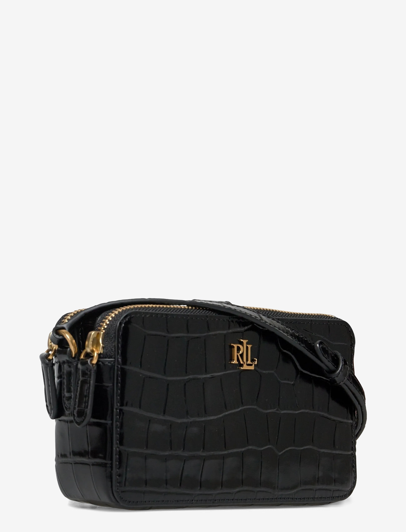 Lauren Ralph Lauren - Embossed Medium Witley Crossbody Wallet - shoulder bags - black - 2