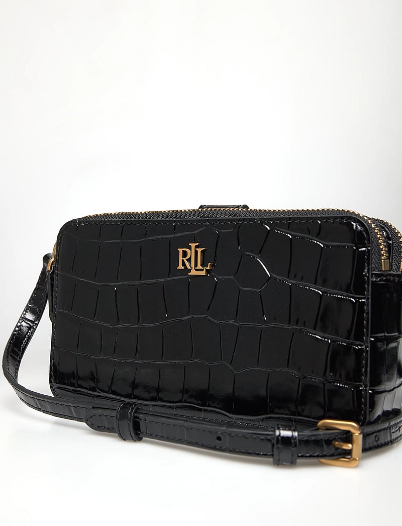 Lauren Ralph Lauren - Embossed Medium Witley Crossbody Wallet - black - 3