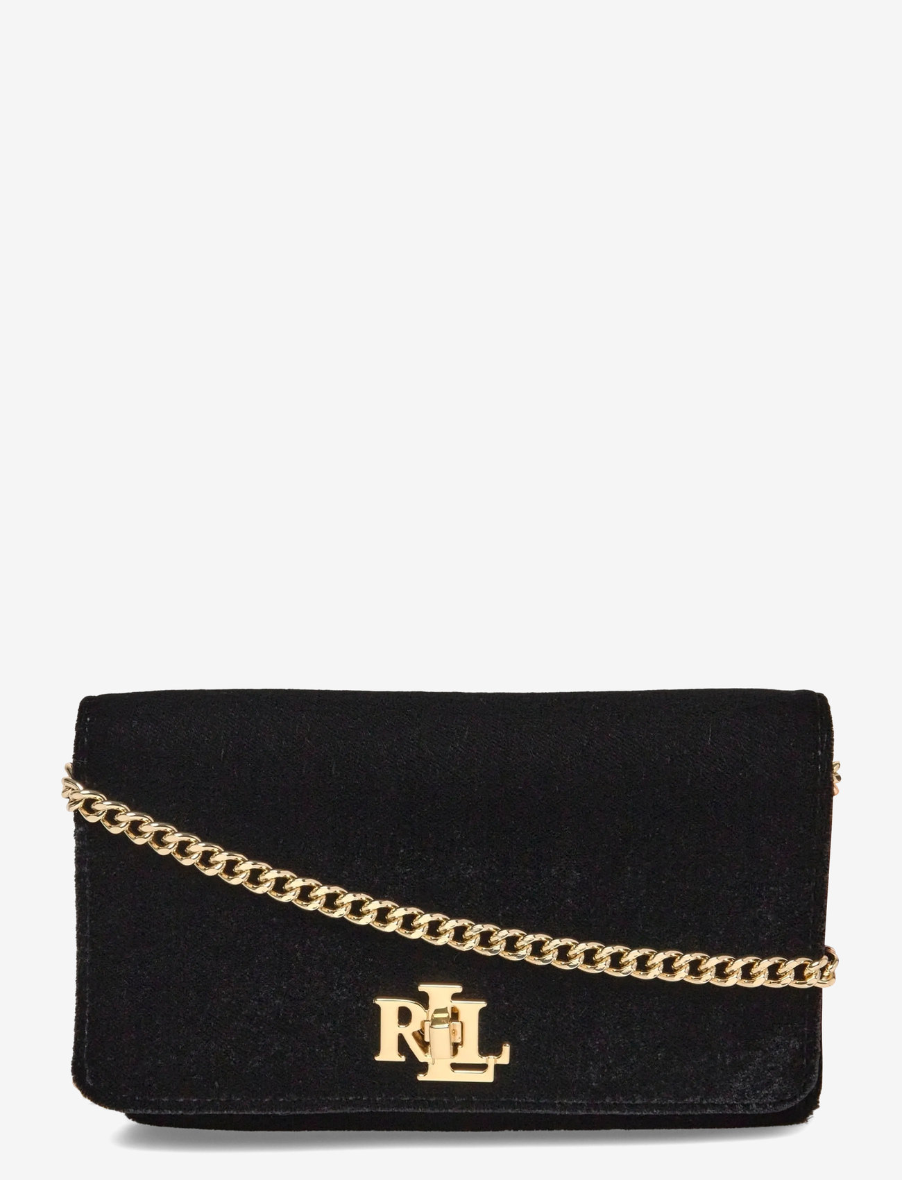 Lauren Ralph Lauren - Velvet Crossbody Turn-Lock Tech Case - henkeltaschen - black - 0