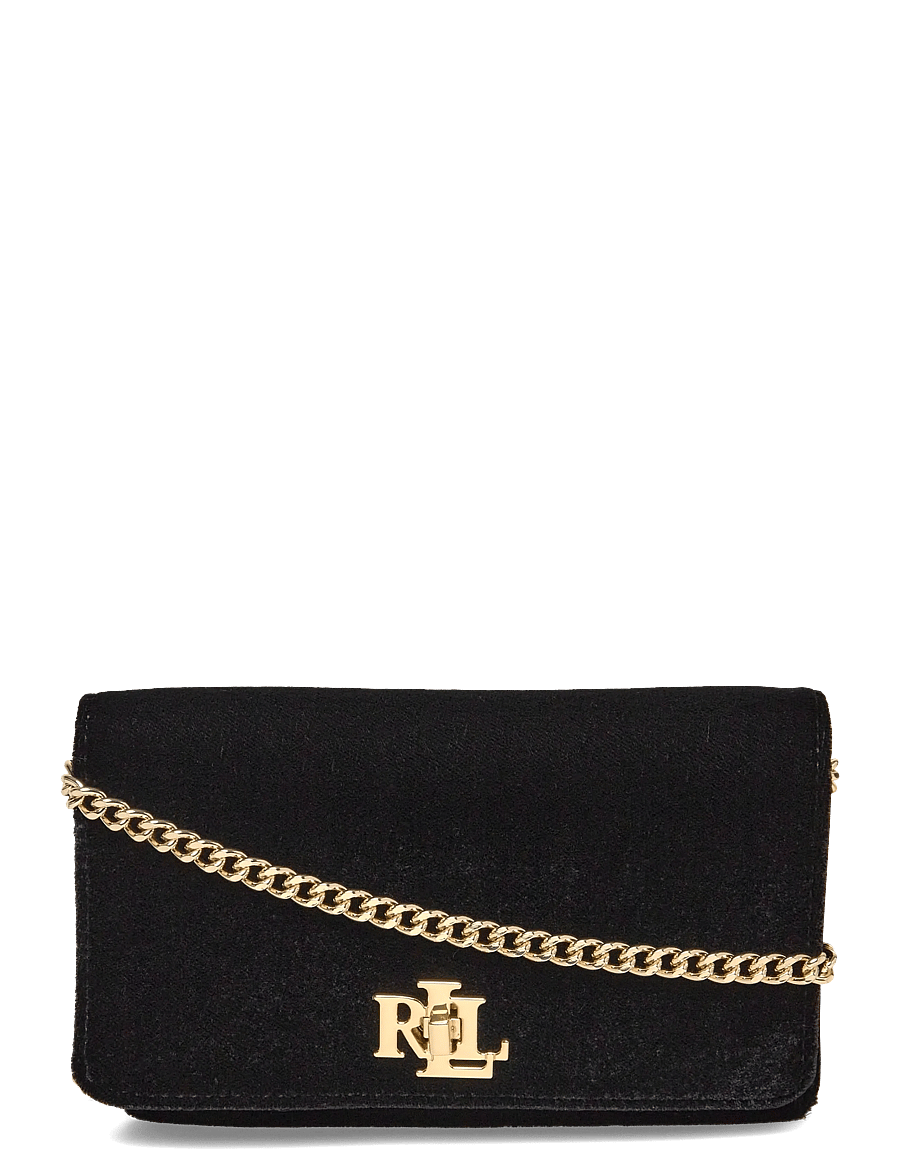 Lauren Ralph Lauren - Velvet Crossbody Turn-Lock Tech Case - crossbody bags - black - 0