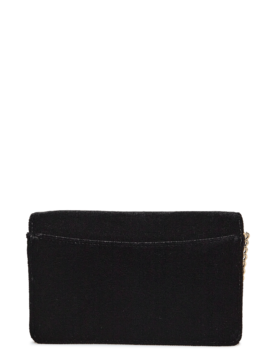 Lauren Ralph Lauren - Velvet Crossbody Turn-Lock Tech Case - crossbody bags - black - 1