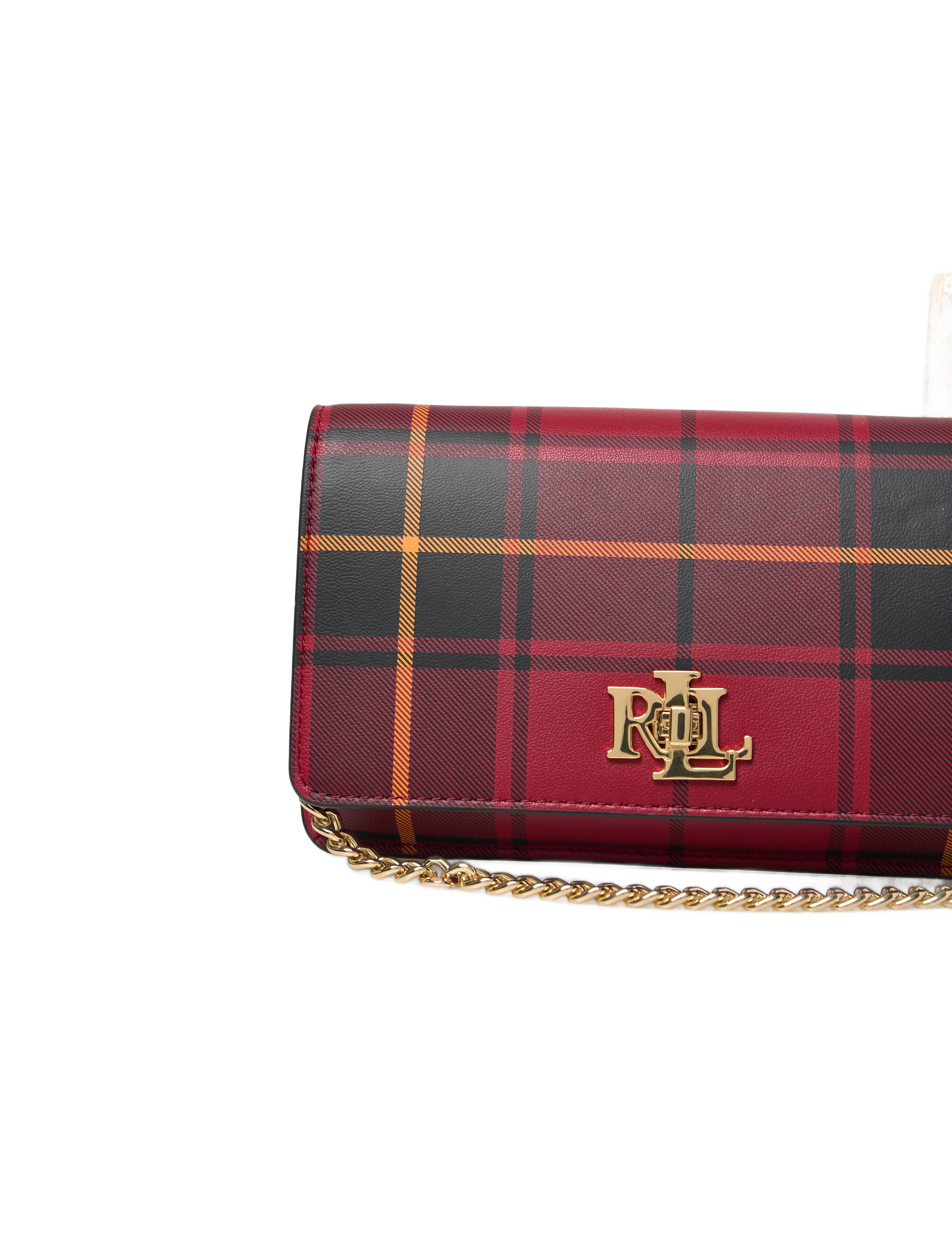 Lauren Ralph Lauren - Plaid Crossbody Turn-Lock Tech Case - holiday tartan/bl - 3