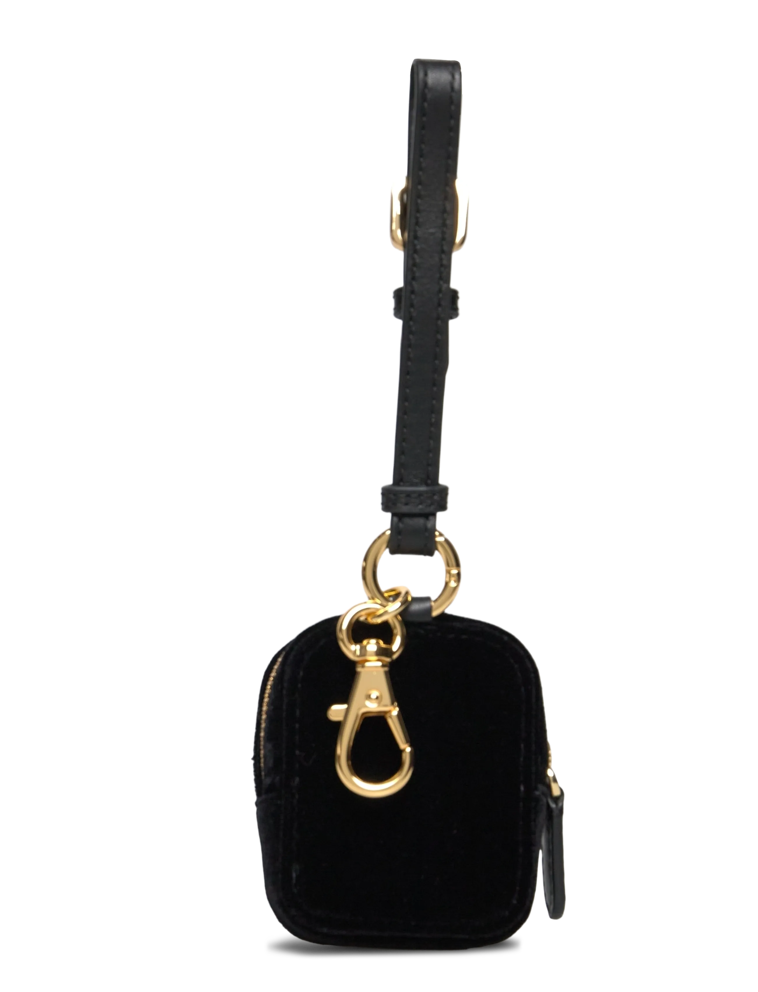 Lauren Ralph Lauren - Velvet Mini Zip Pouch - black - 1