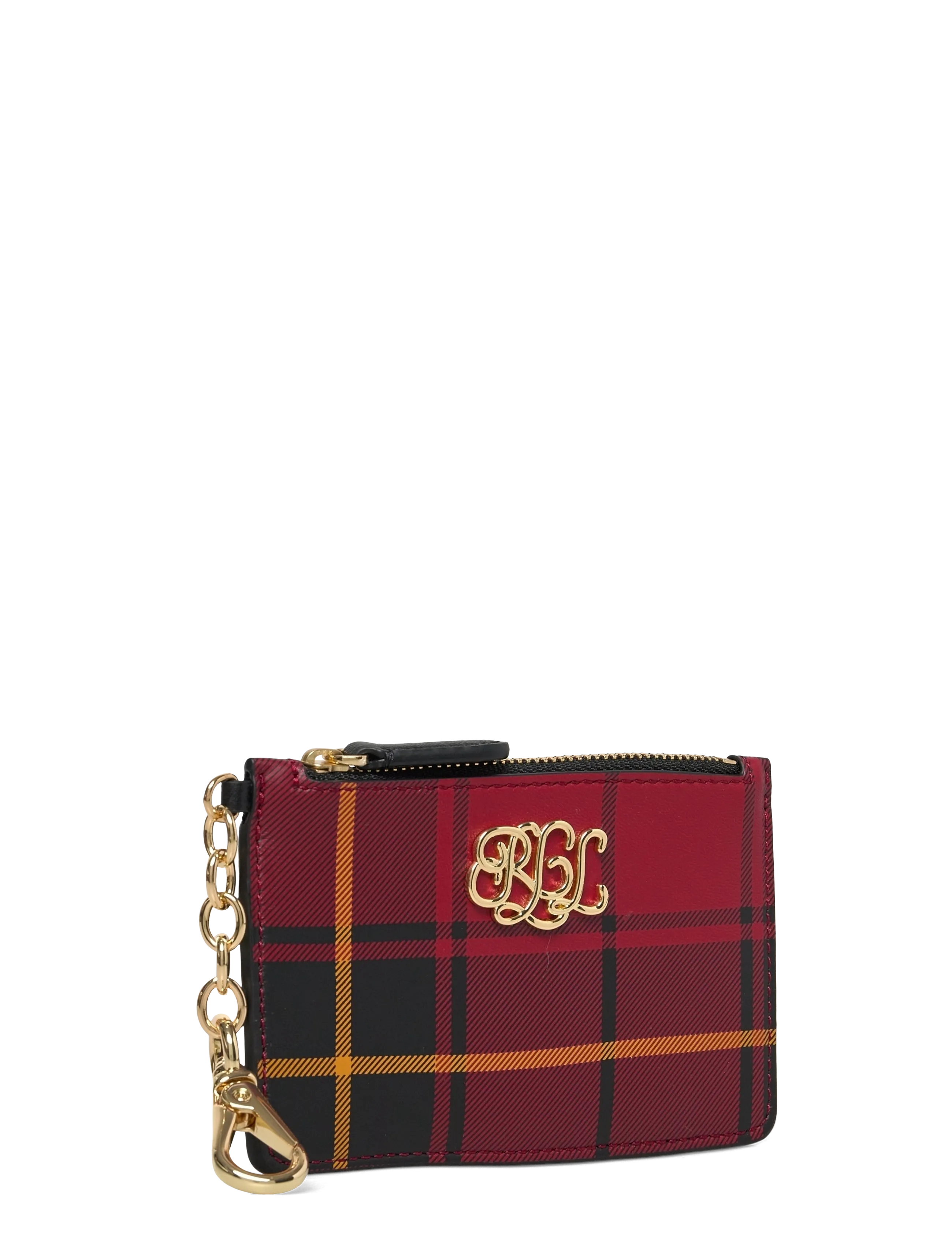 Lauren Ralph Lauren - Plaid Nappa Leather Zip Card Case - kartenetuis - holiday tartan/bl - 2