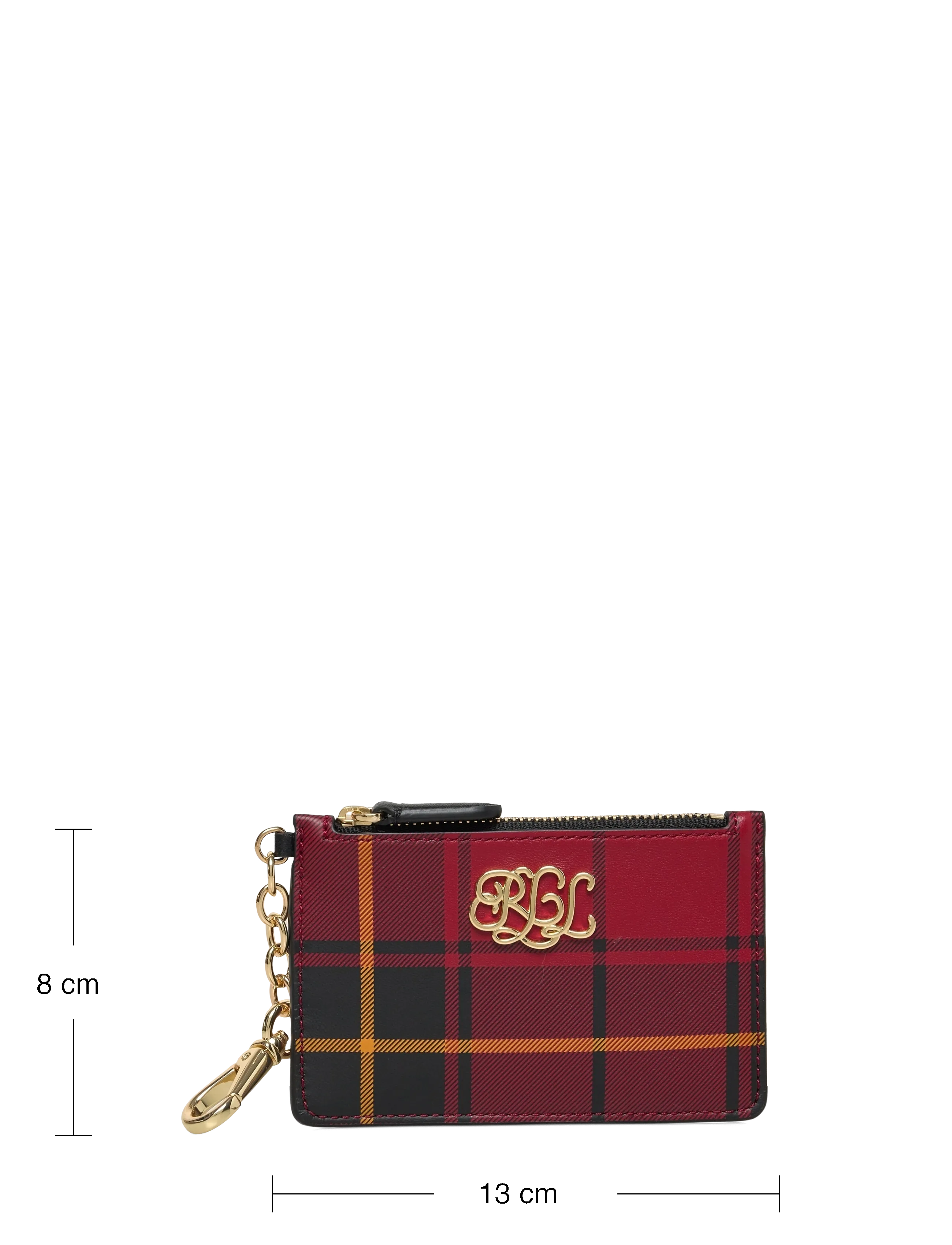 Lauren Ralph Lauren - Plaid Nappa Leather Zip Card Case - kartenetuis - holiday tartan/bl - 3