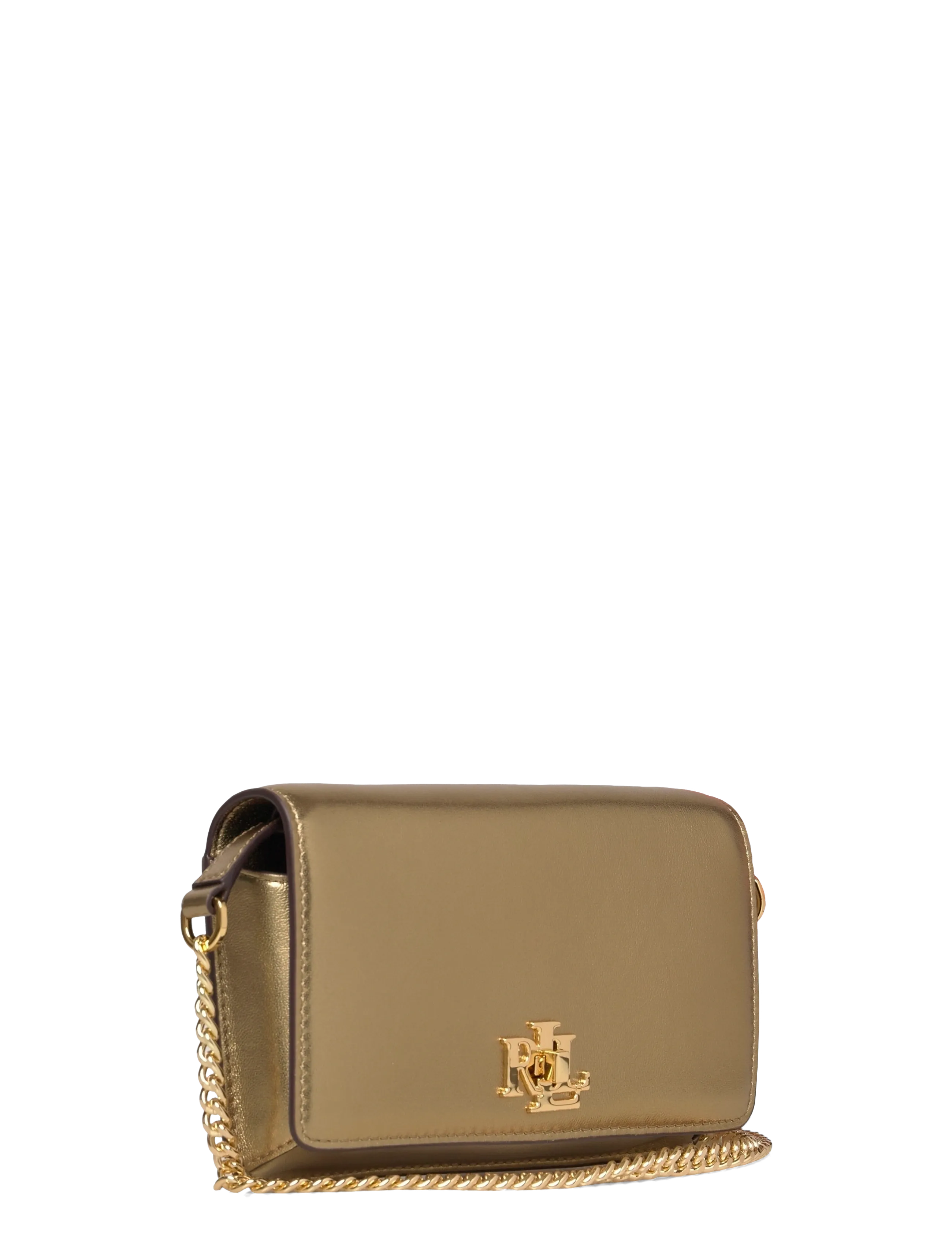 Lauren Ralph Lauren - Metallic Crossbody Turn-Lock Tech Case - antique gold - 2