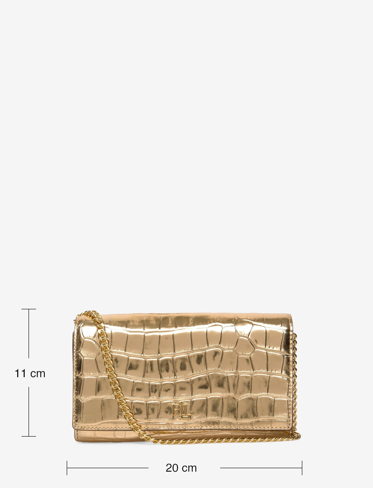 Lauren Ralph Lauren - Metallic Medium Adair II Crossbody - umhängetaschen - modern gold - 3