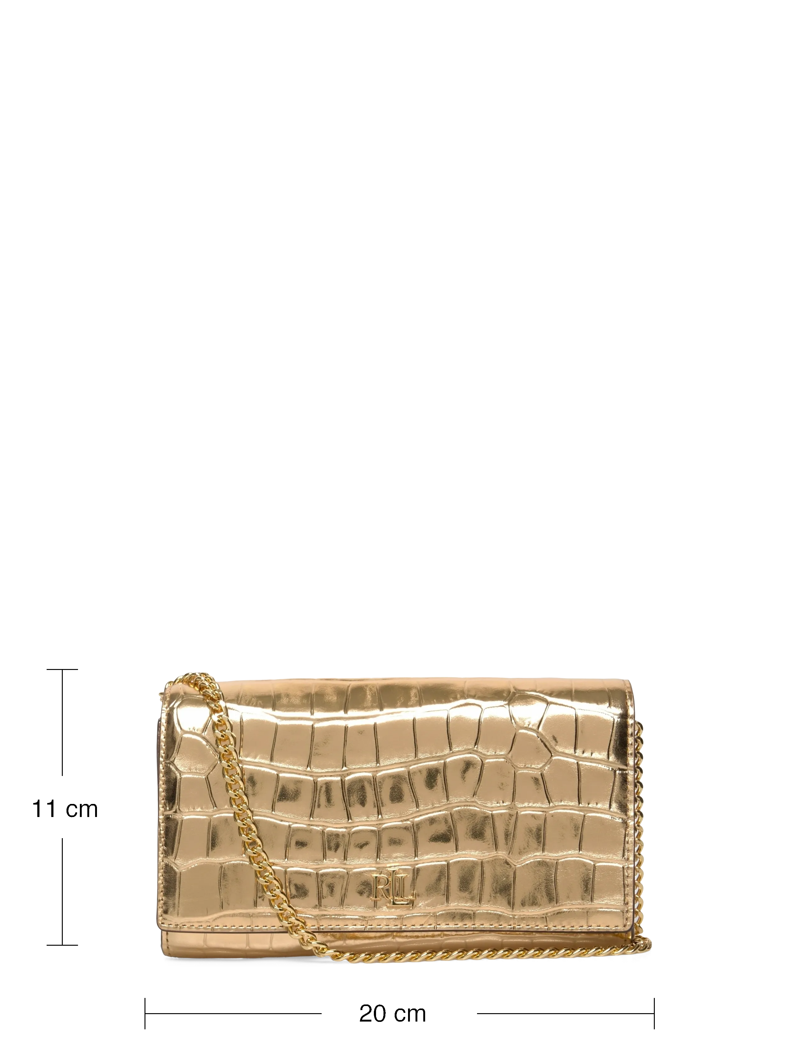 Lauren Ralph Lauren - Metallic Medium Adair II Crossbody - modern gold - 3
