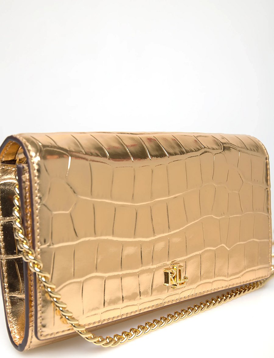 Lauren Ralph Lauren - Metallic Medium Adair II Crossbody - modern gold - 4