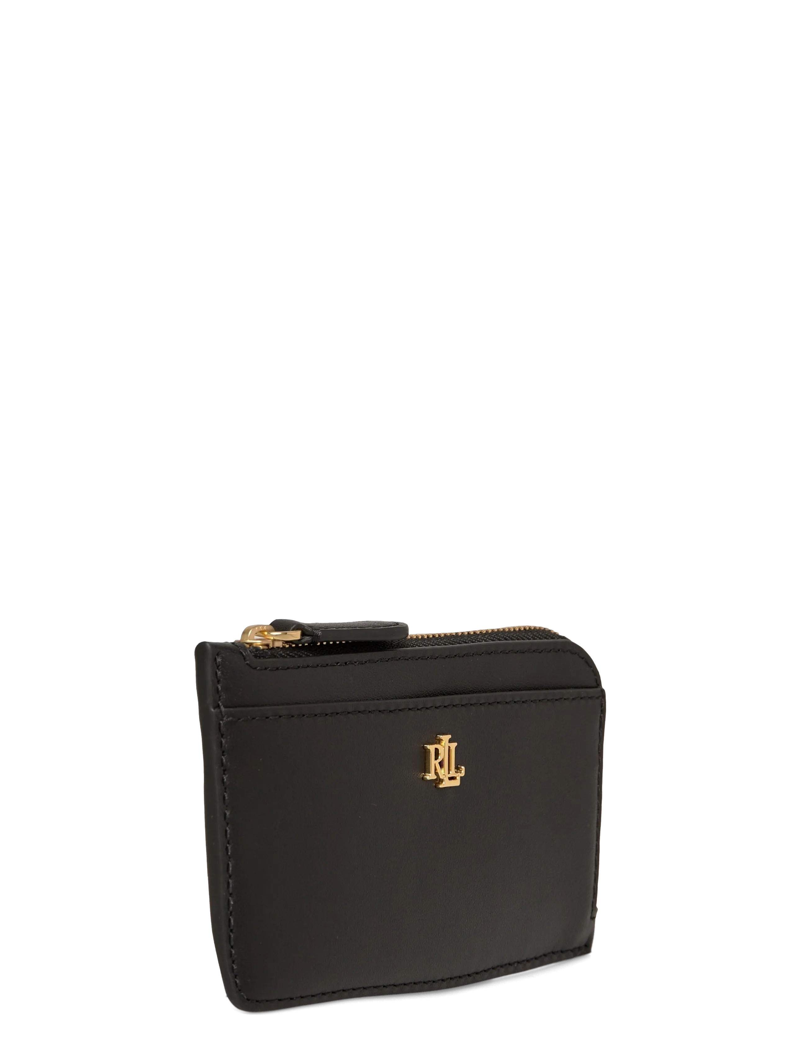 Lauren Ralph Lauren - NATURAL SMTH LEATHR-L ZIP CRD CS-CC - punge - black - 2