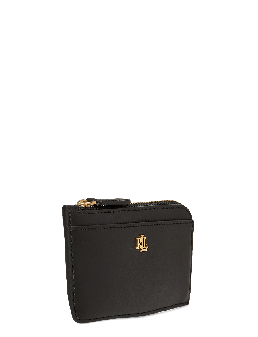 Lauren Ralph Lauren - Leather L-Zip Card Case - portemonnaies - black - 2
