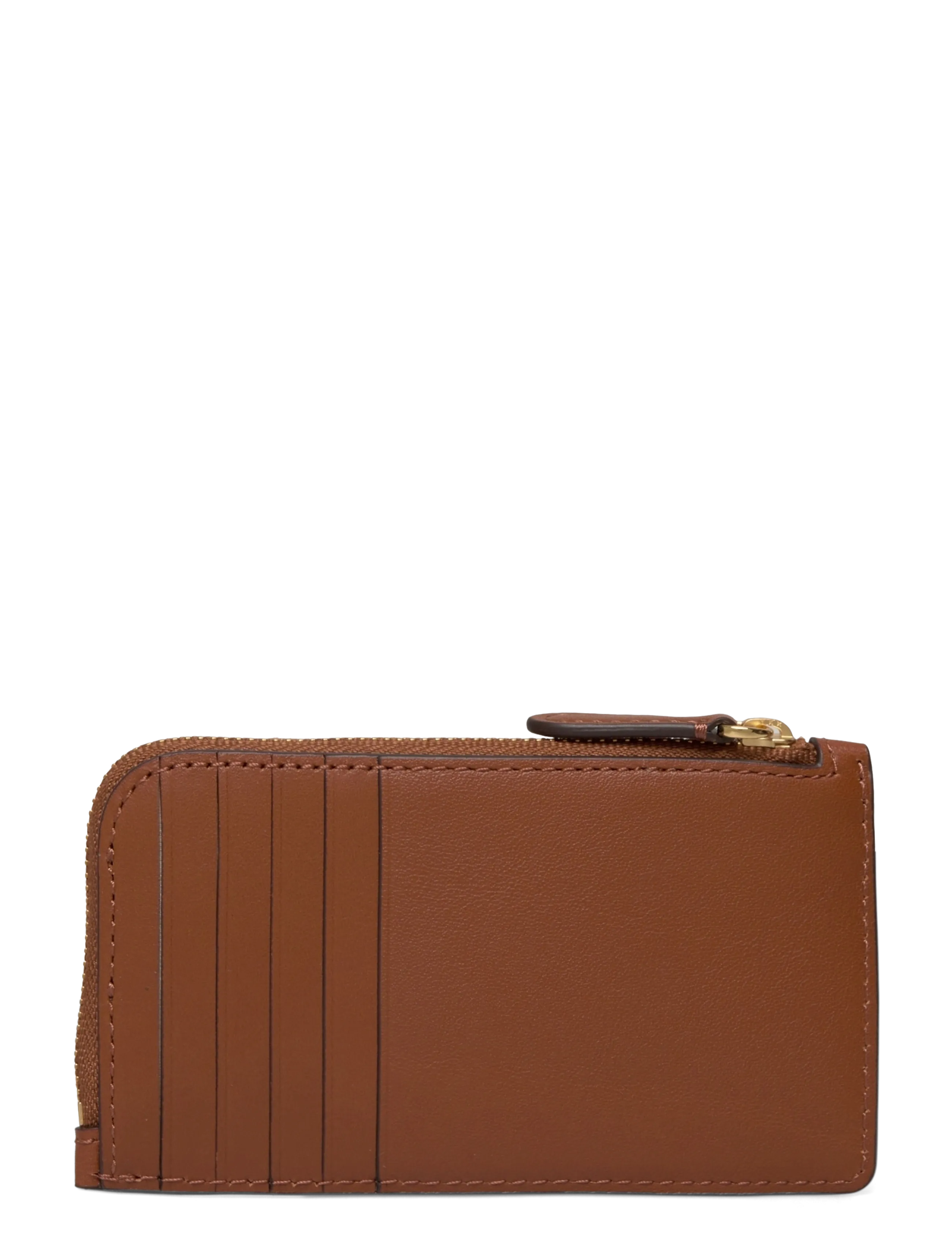 Lauren Ralph Lauren - NATURAL SMTH LEATHR-L ZIP CRD CS-CC - punge - lauren tan - 1