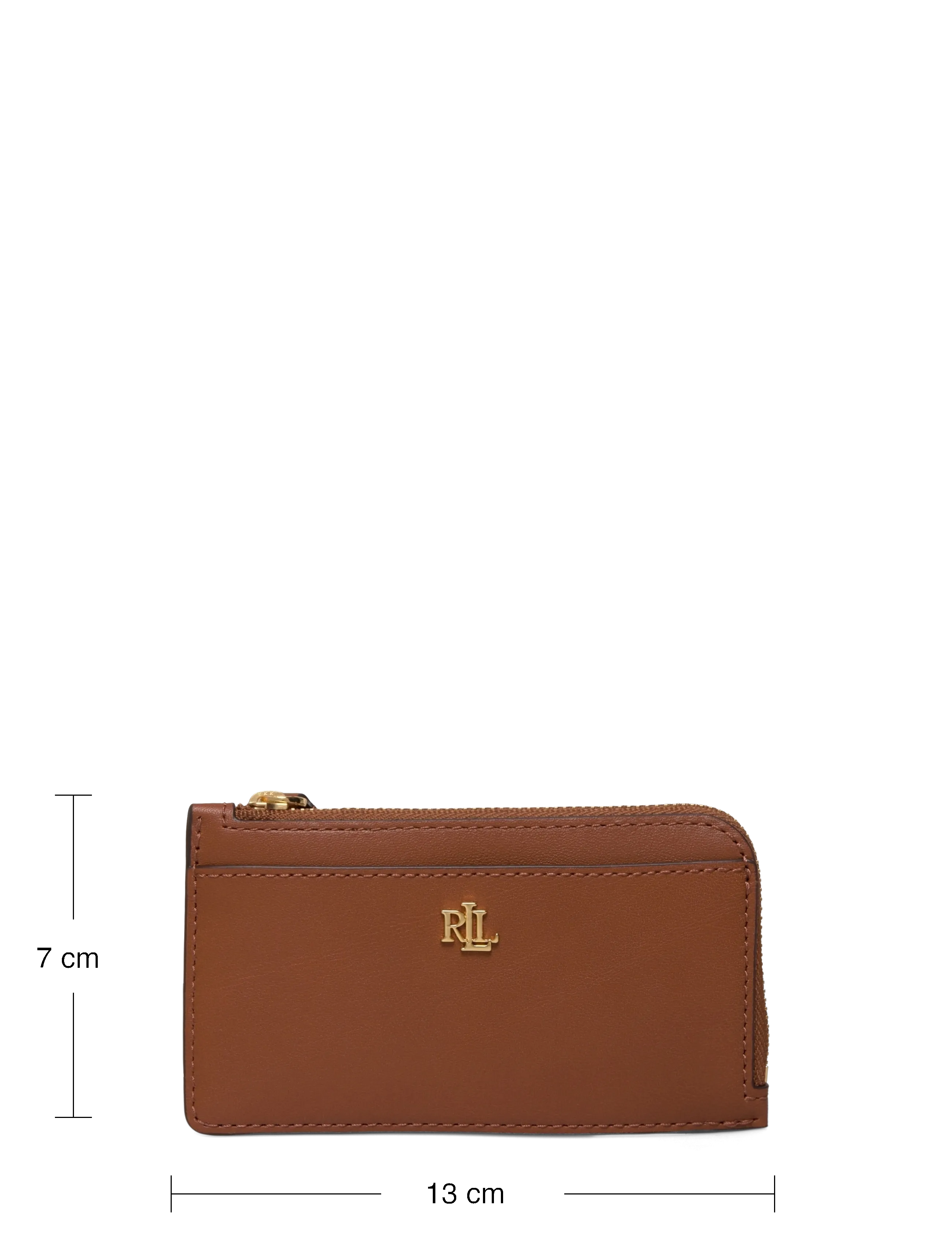 Lauren Ralph Lauren - NATURAL SMTH LEATHR-L ZIP CRD CS-CC - punge - lauren tan - 3