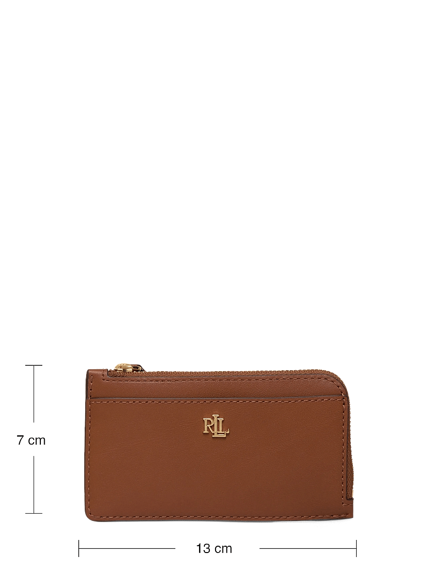 Lauren Ralph Lauren - Leather L-Zip Card Case - wallets - lauren tan - 3