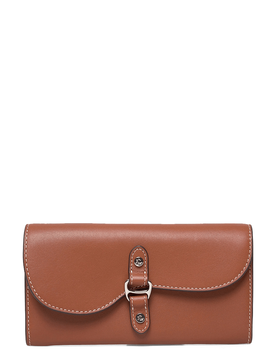 Lauren Ralph Lauren - Leather Tasha Continental Wallet - portemonnaies - lauren tan - 0