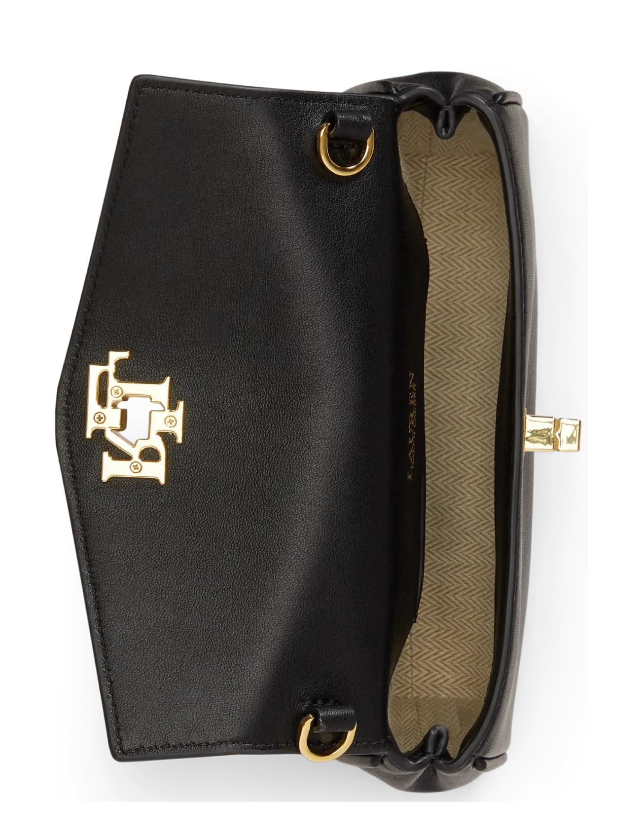 Lauren Ralph Lauren - SOFT NAPPA-TRN WRST CRS-WOC-LRG - særlige begivenheder - black - 3