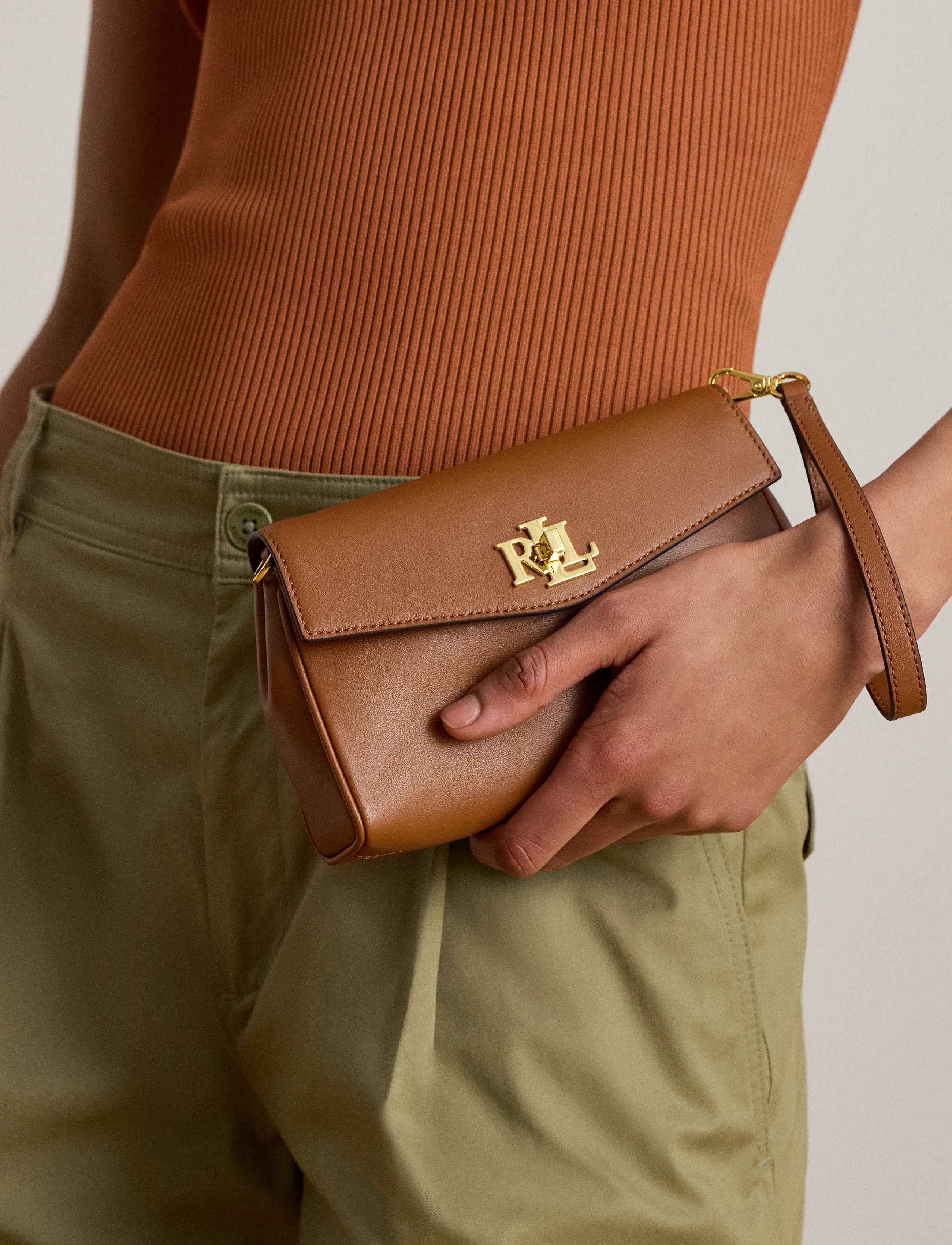 Lauren Ralph Lauren - SOFT NAPPA-TRN WRST CRS-WOC-LRG - besondere anlässe - lauren tan - 4