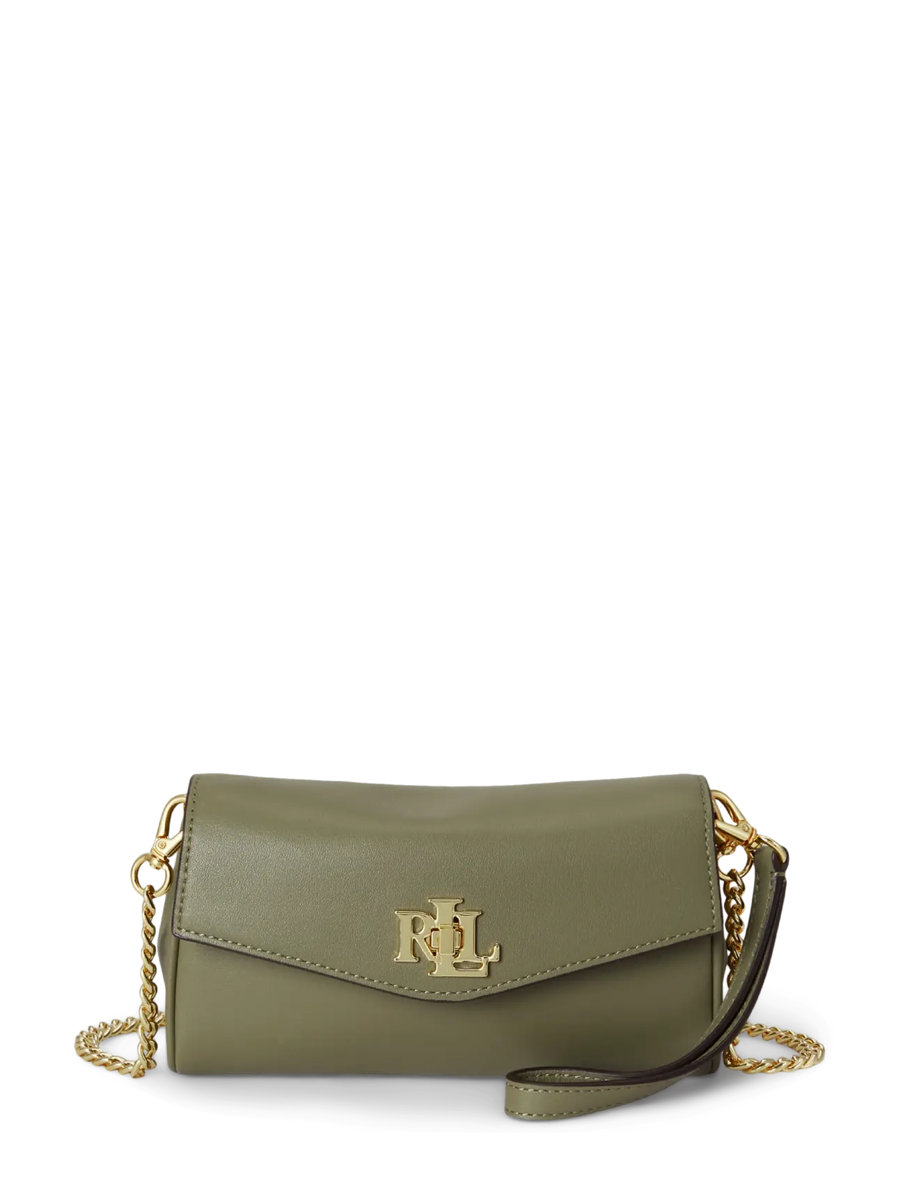 Lauren Ralph Lauren Nappa Leather Tanner Crossbody Wallet - Geburtstag - SAGE GREEN / khaki/green