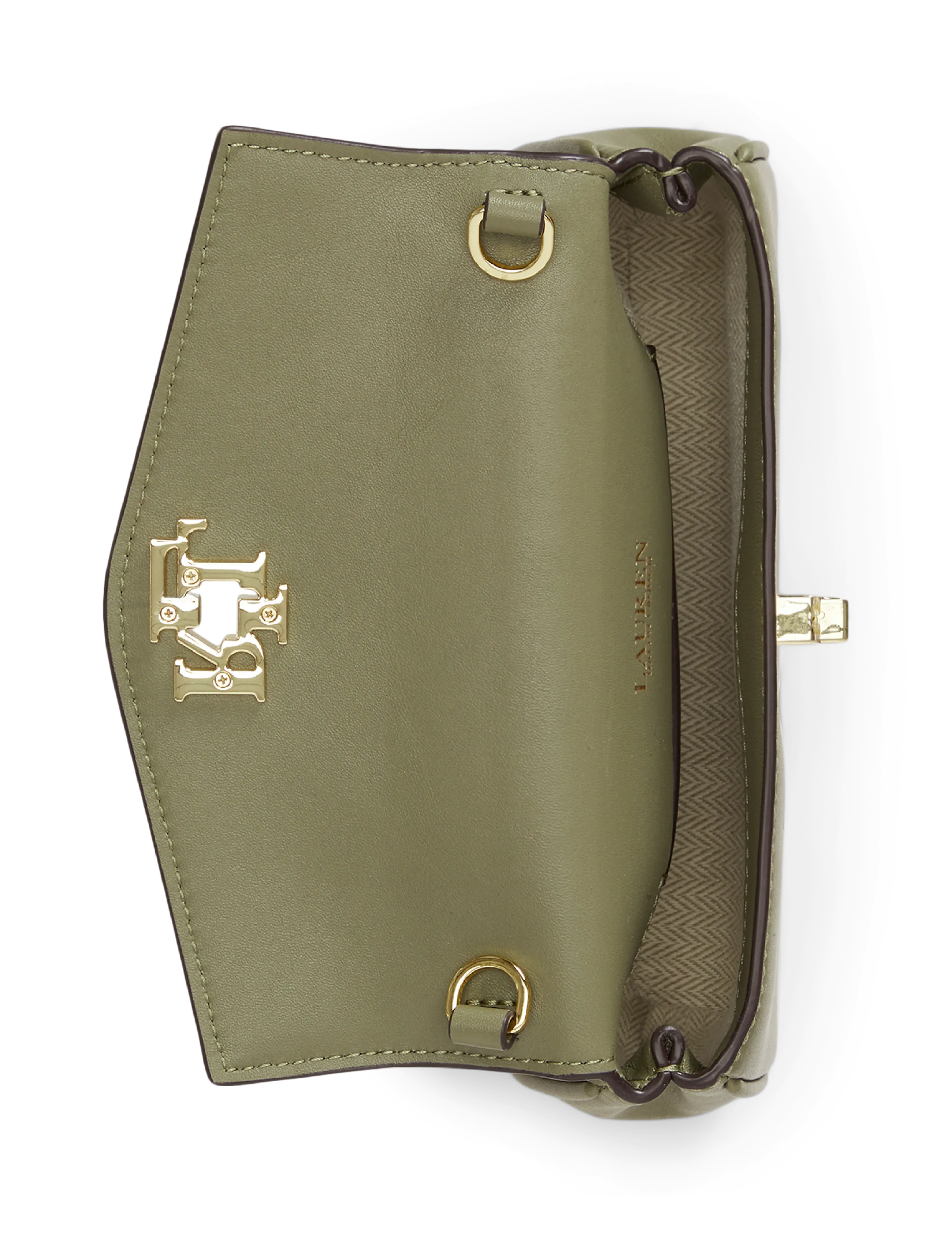 Lauren Ralph Lauren - SOFT NAPPA-TRN WRST CRS-WOC-LRG - særlige begivenheder - sage green - 5
