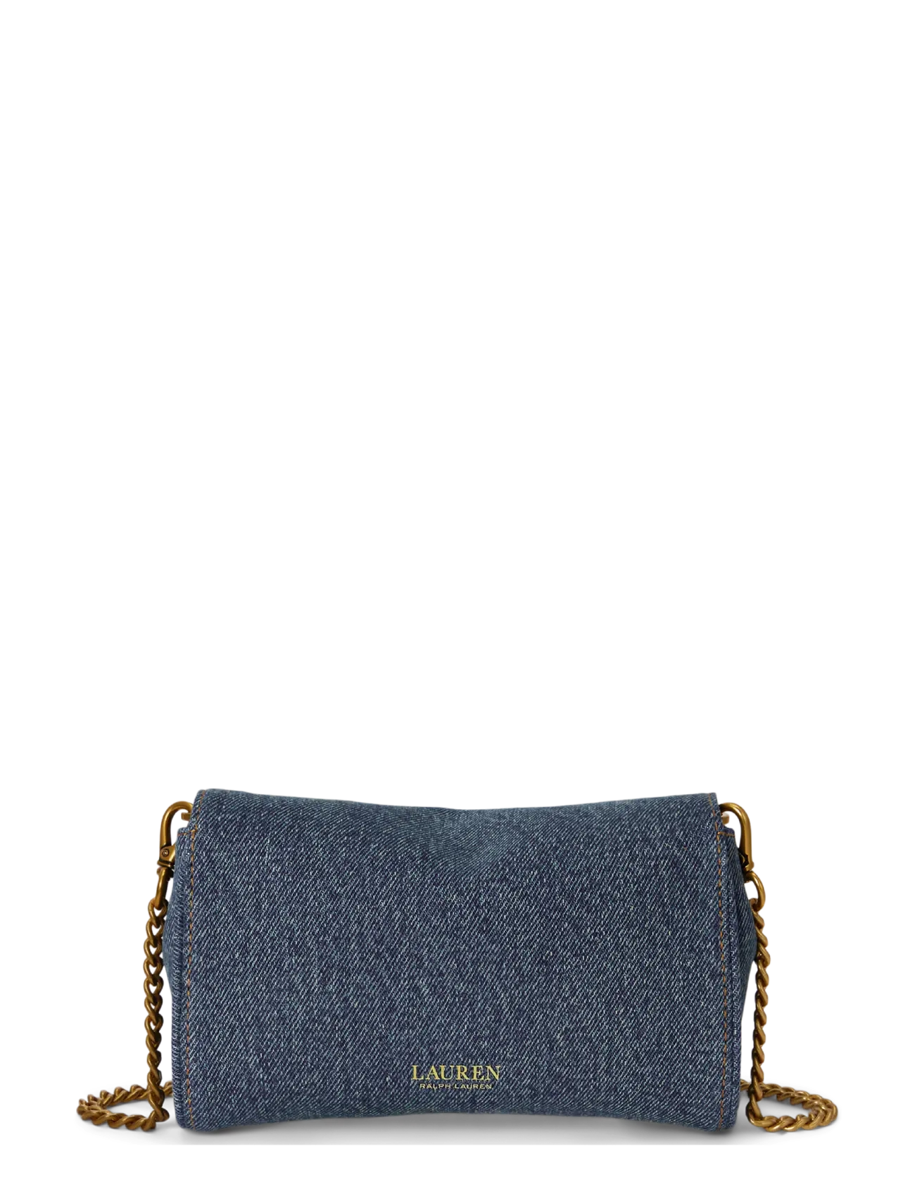 Lauren Ralph Lauren - Denim Turn-Lock Wristlet Crossbody - crossbody bags - oxford blue/laure - 1