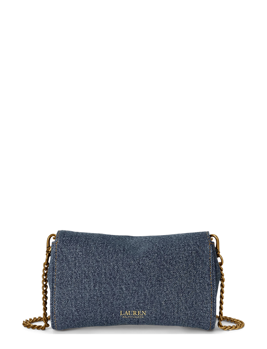 Lauren Ralph Lauren - Denim Turn-Lock Wristlet Crossbody - crossbody bags - oxford blue/laure - 1