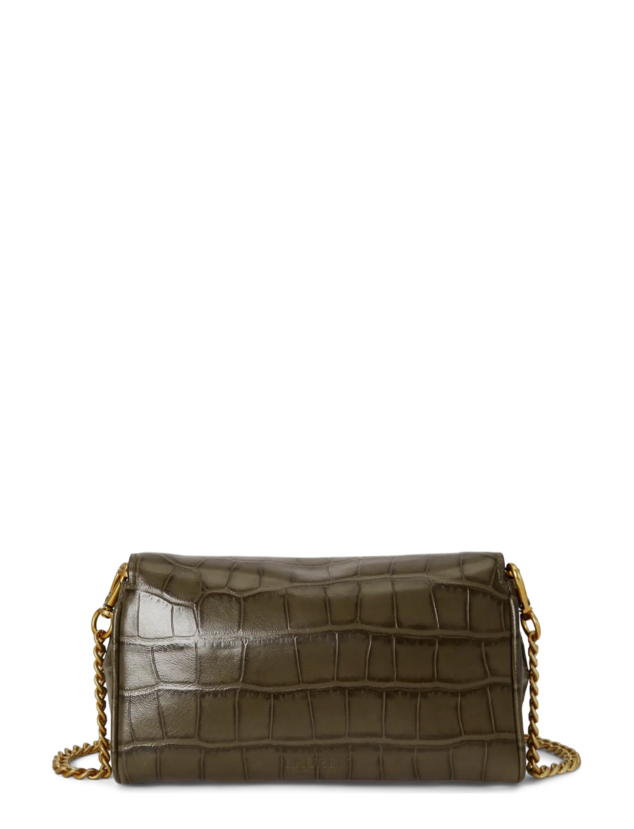 Lauren Ralph Lauren - Embossed Turn-Lock Wristlet Crossbody - kasdienis stilius - botanic green - 1