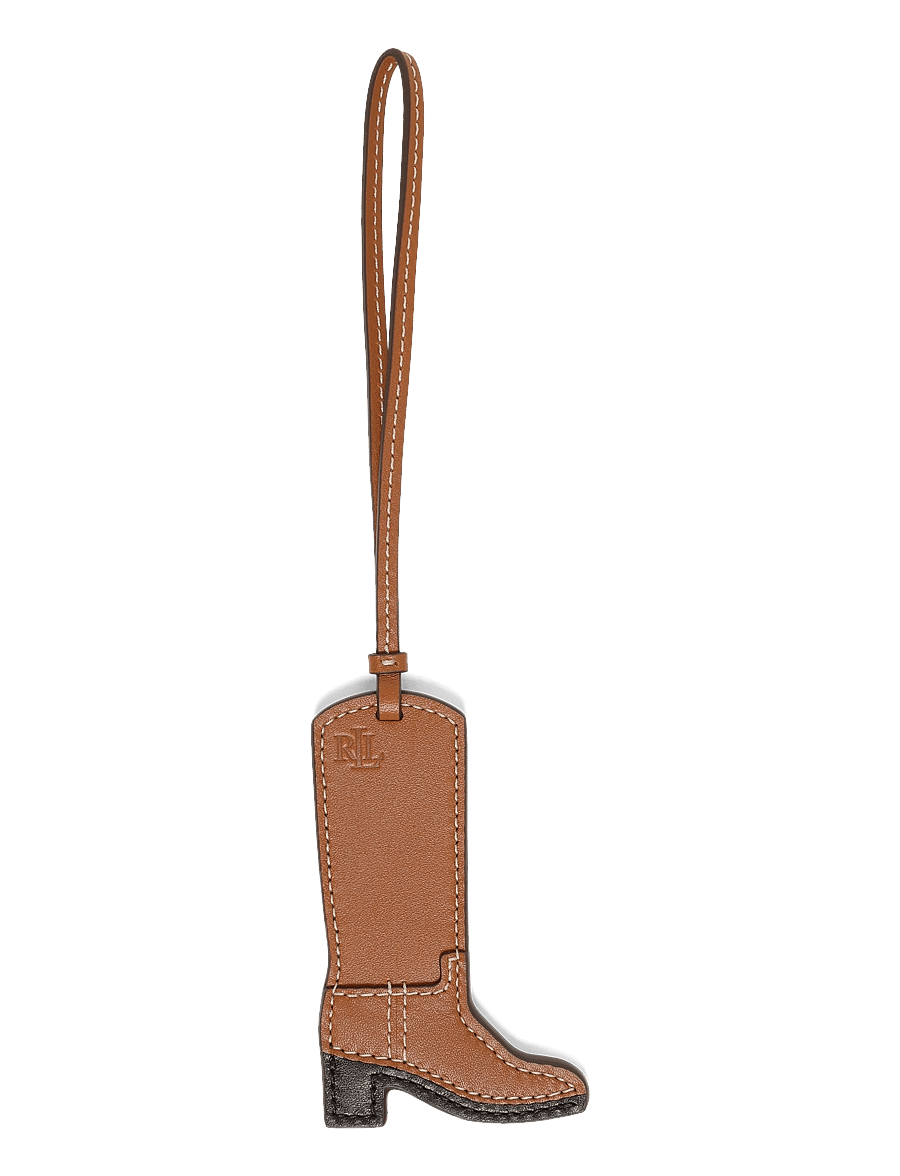 Lauren Ralph Lauren - Leather Boot Charm - schlüsselanhänger & taschenanhänger - lauren tan - 0