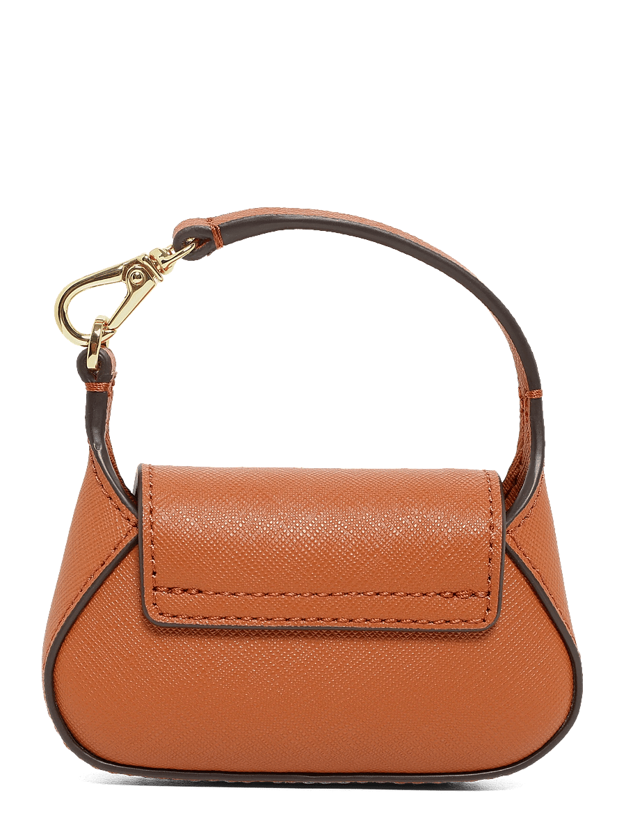 Lauren Ralph Lauren - Crosshatch Leather Schylar Charm - schlüsselanhänger & taschenanhänger - red terracotta - 1