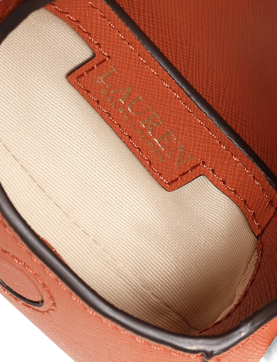 Lauren Ralph Lauren - Crosshatch Leather Schylar Charm - schlüsselanhänger & taschenanhänger - red terracotta - 4
