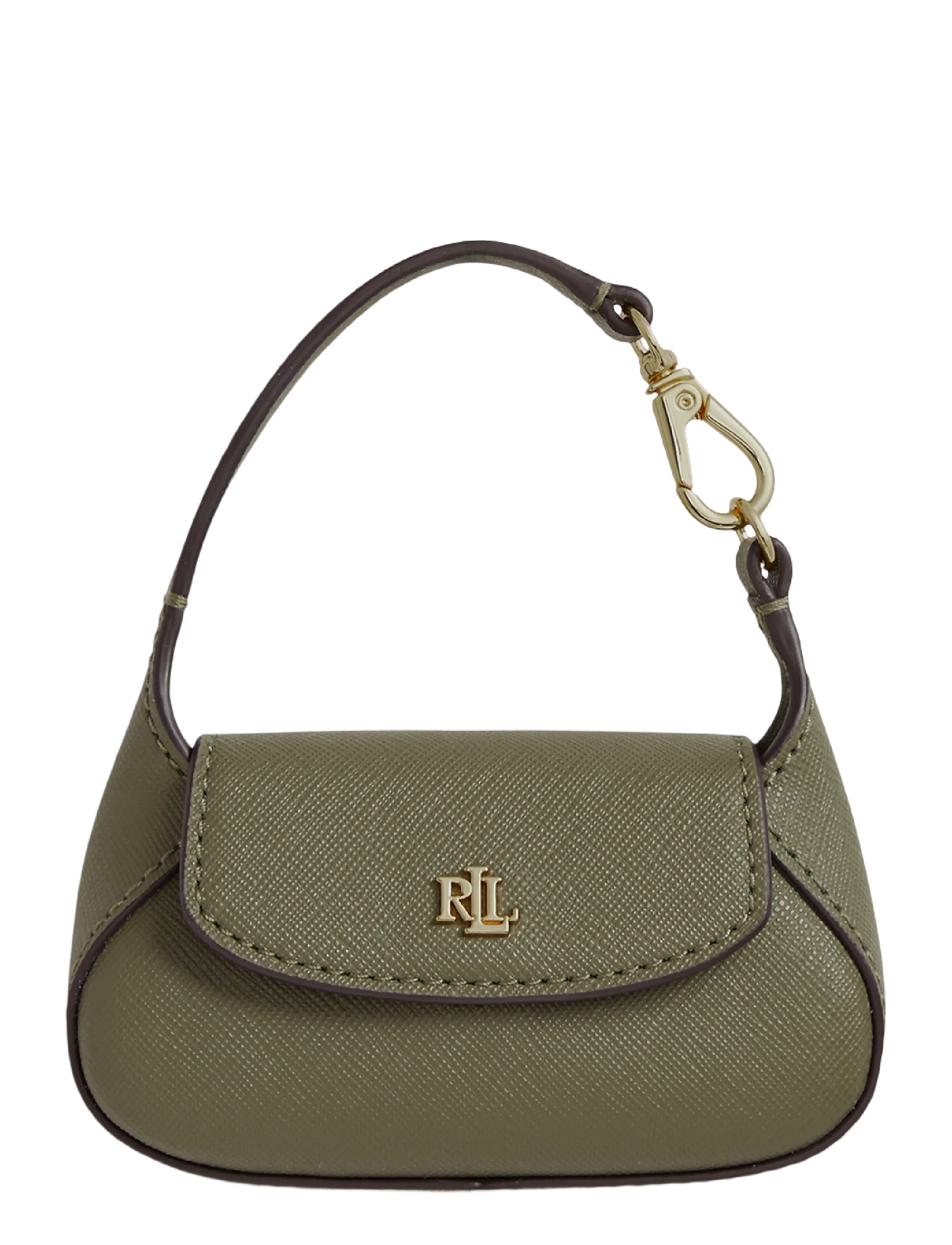 Lauren Ralph Lauren Crosshatch Leather Schylar Charm - Ralph Lauren - SAGE GREEN / khaki/green