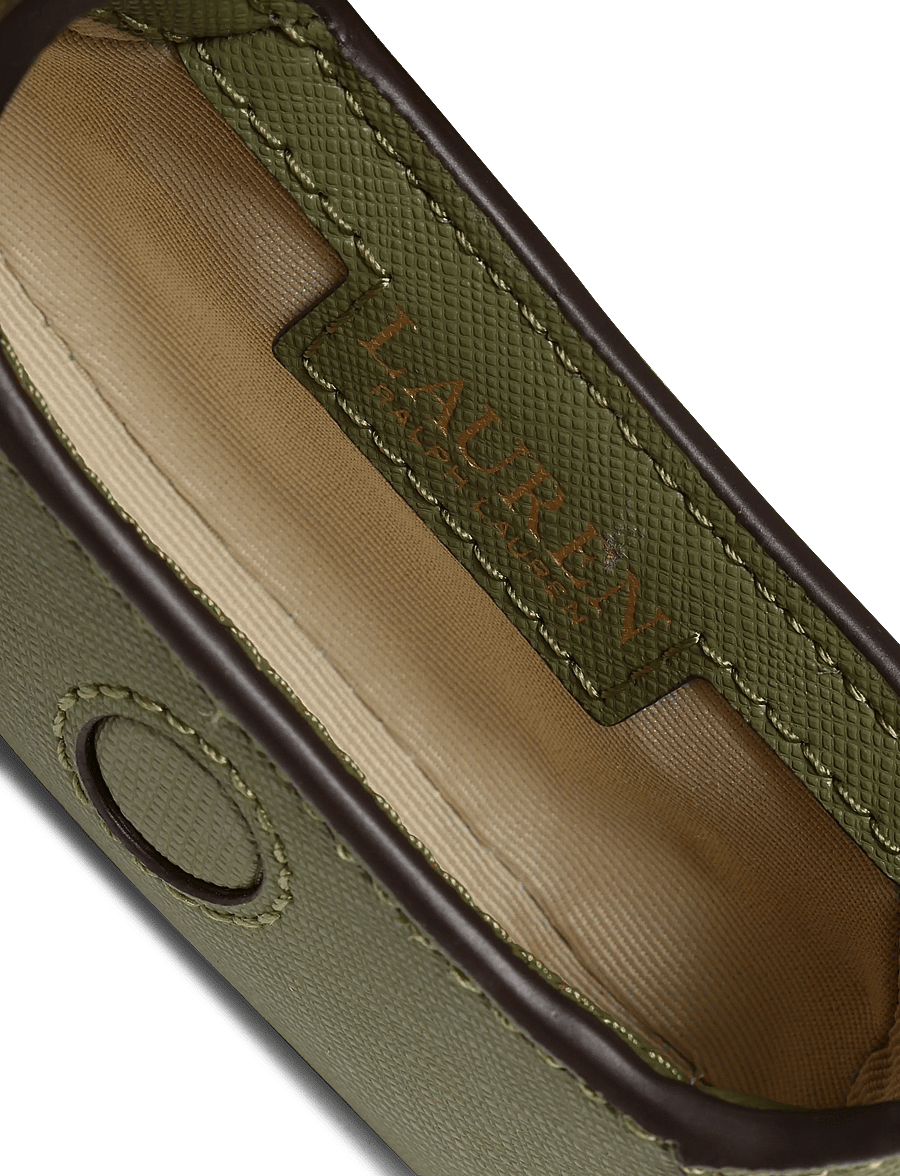 Lauren Ralph Lauren - Crosshatch Leather Schylar Charm - schlüsselanhänger & taschenanhänger - sage green - 4