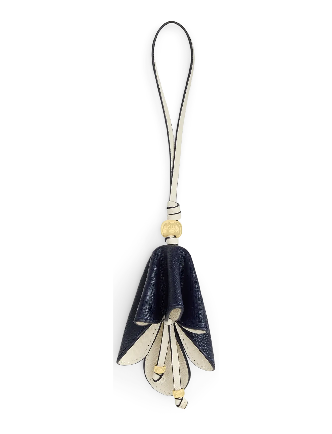 Lauren Ralph Two-Tone Leather Flower Charm, One Size, Accessories, Marineblau - Key Rings & Bag Charms, Frauen