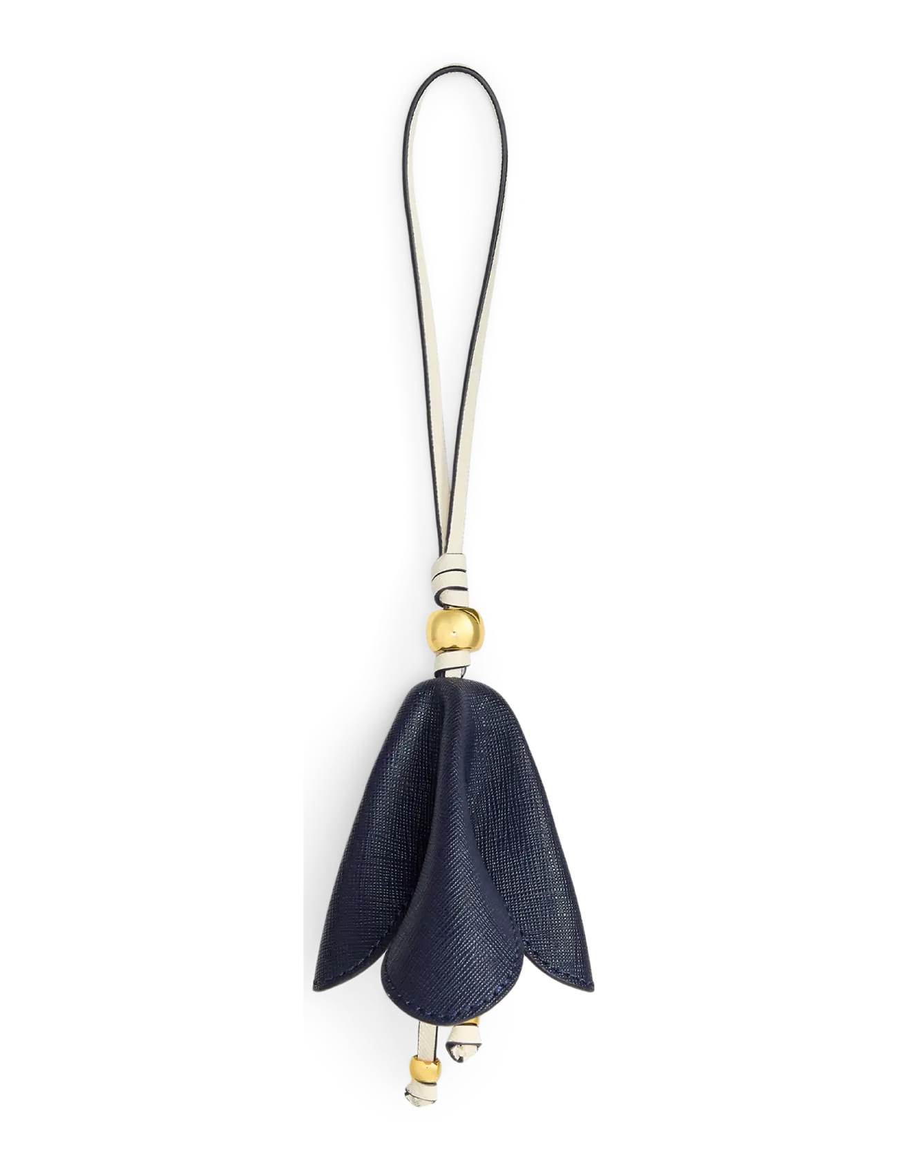 Lauren Ralph Lauren - Two-Tone Leather Flower Charm - nøgleringe & bag charms - refined navy/soft - 1