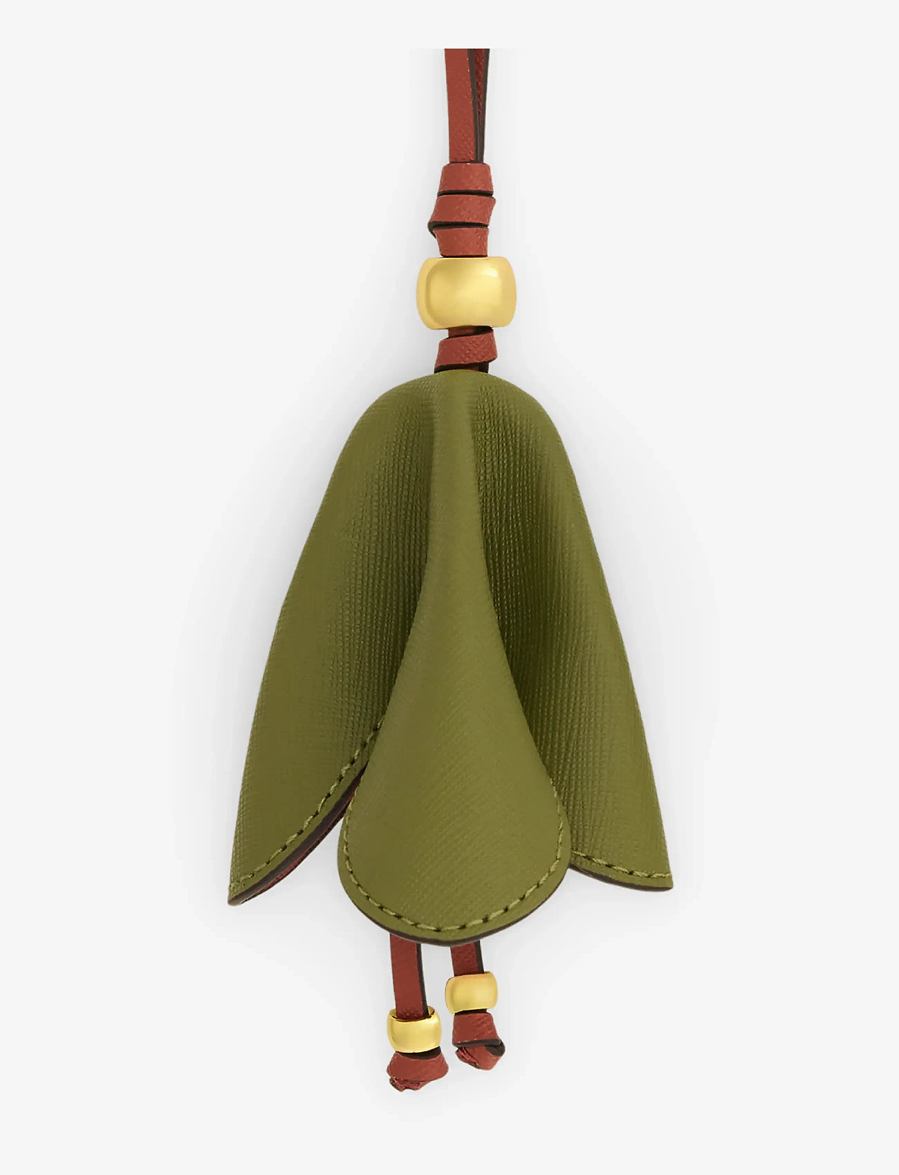 Lauren Ralph Lauren - Two-Tone Leather Flower Charm - schlüsselanhänger & taschenanhänger - sage green/red te - 1