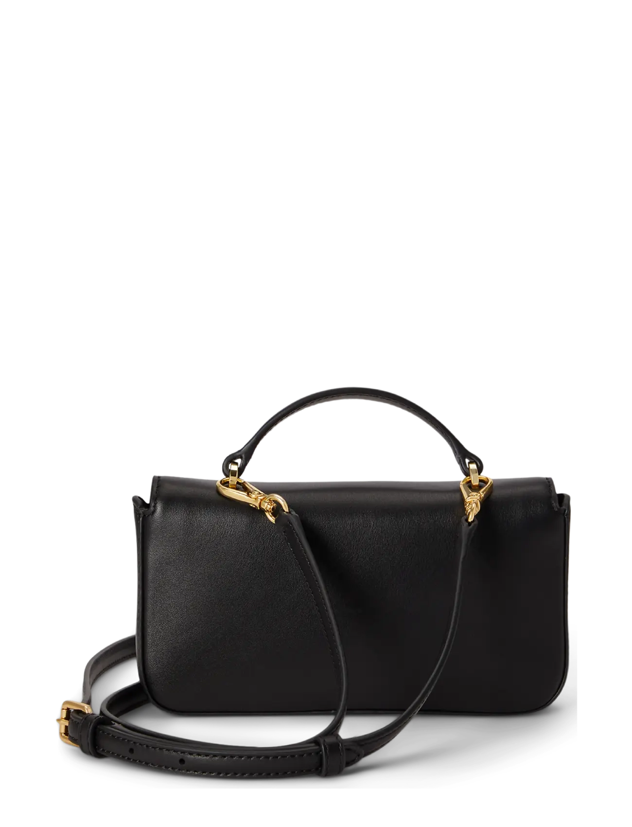 Lauren Ralph Lauren - Leather Marcy Crossbody Wallet - black - 1