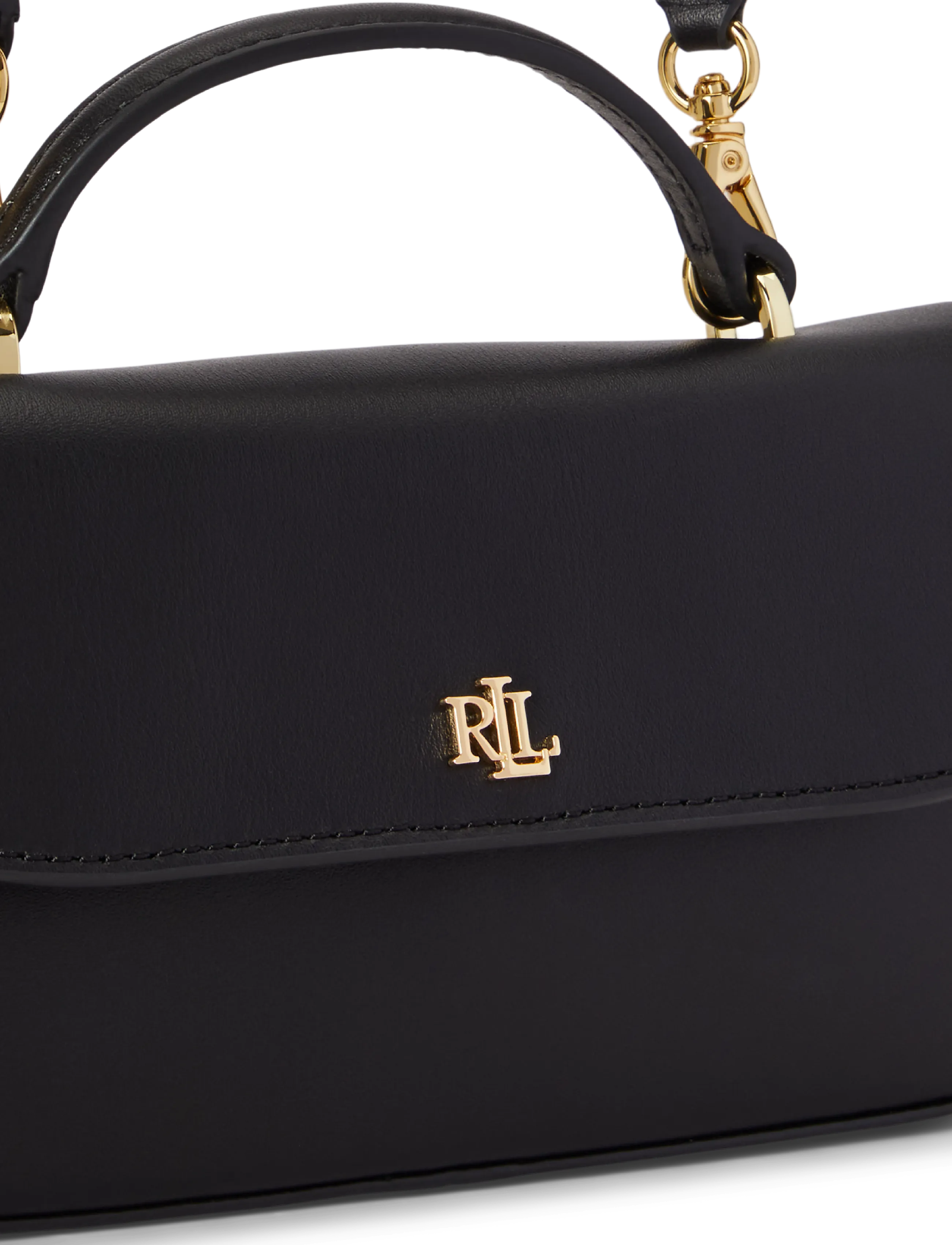 Lauren Ralph Lauren - Leather Marcy Crossbody Wallet - black - 5