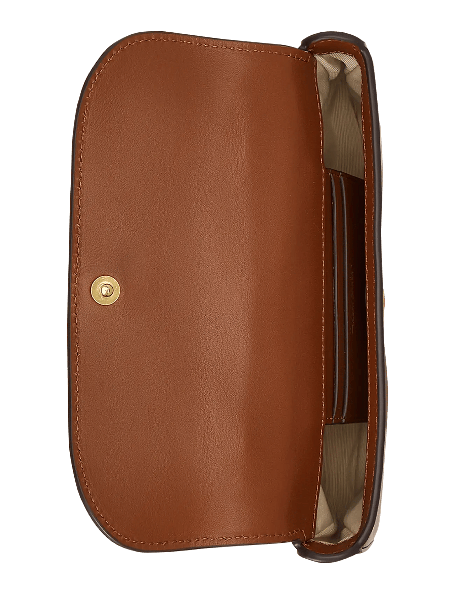 Lauren Ralph Lauren - Leather Marcy Crossbody Wallet - lauren tan - 4