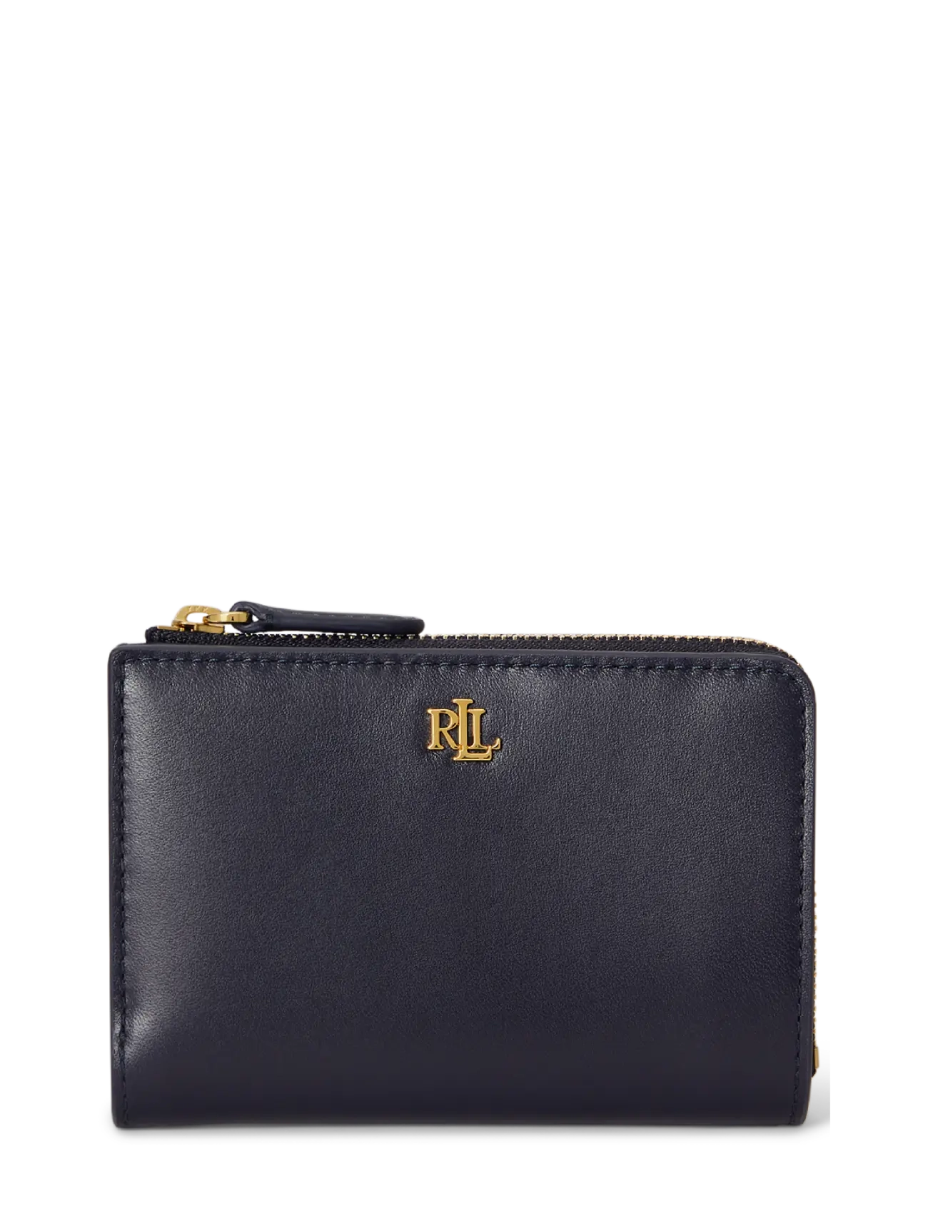 Lauren Ralph Leather Small Bi-Fold Wallet, One Size, Card Holders & Wallets, Marineblau - Frauen