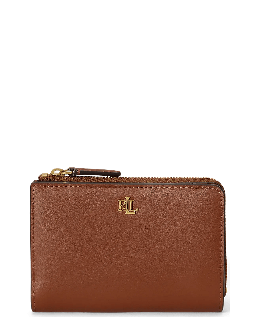 Lauren Ralph Lauren - Leather Small Bi-Fold Wallet - punge - lauren tan - 0