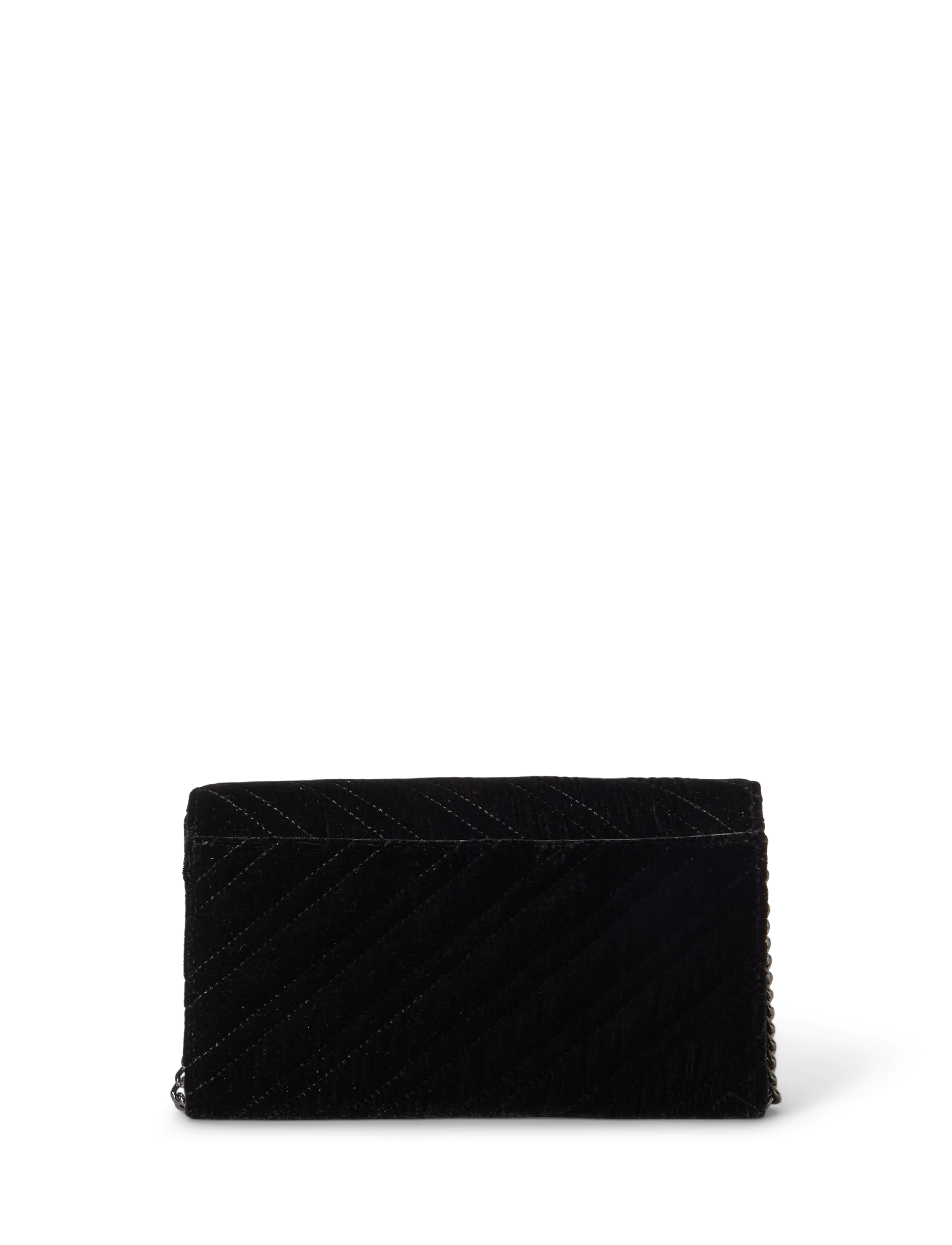 Lauren Ralph Lauren - Quilted Velvet Medium Adair II Crossbody - black - 5
