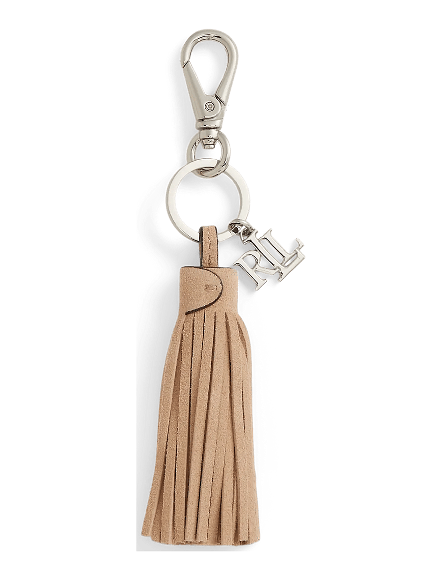 Lauren Ralph Lauren - Logo & Suede Tassel Charm - võtmehoidjad ja kotiripatsid - tan - 0