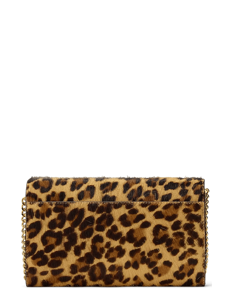 Lauren Ralph Lauren - Print Haircalf Medium Adair II Crossbody - modern leopard/ch - 1