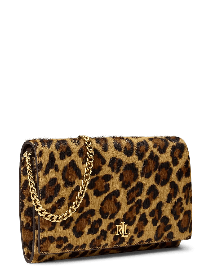 Lauren Ralph Lauren - Print Haircalf Medium Adair II Crossbody - modern leopard/ch - 2