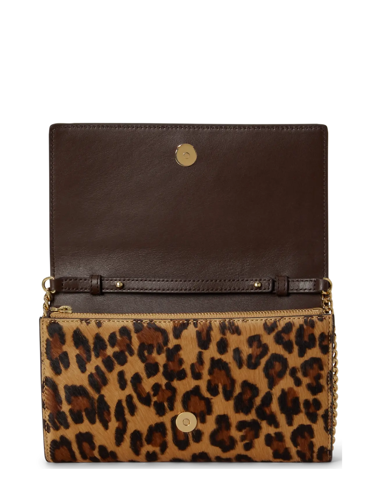 Lauren Ralph Lauren - Print Haircalf Medium Adair II Crossbody - modern leopard/ch - 3