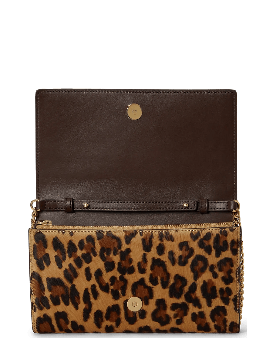 Lauren Ralph Lauren - Print Haircalf Medium Adair II Crossbody - modern leopard/ch - 3