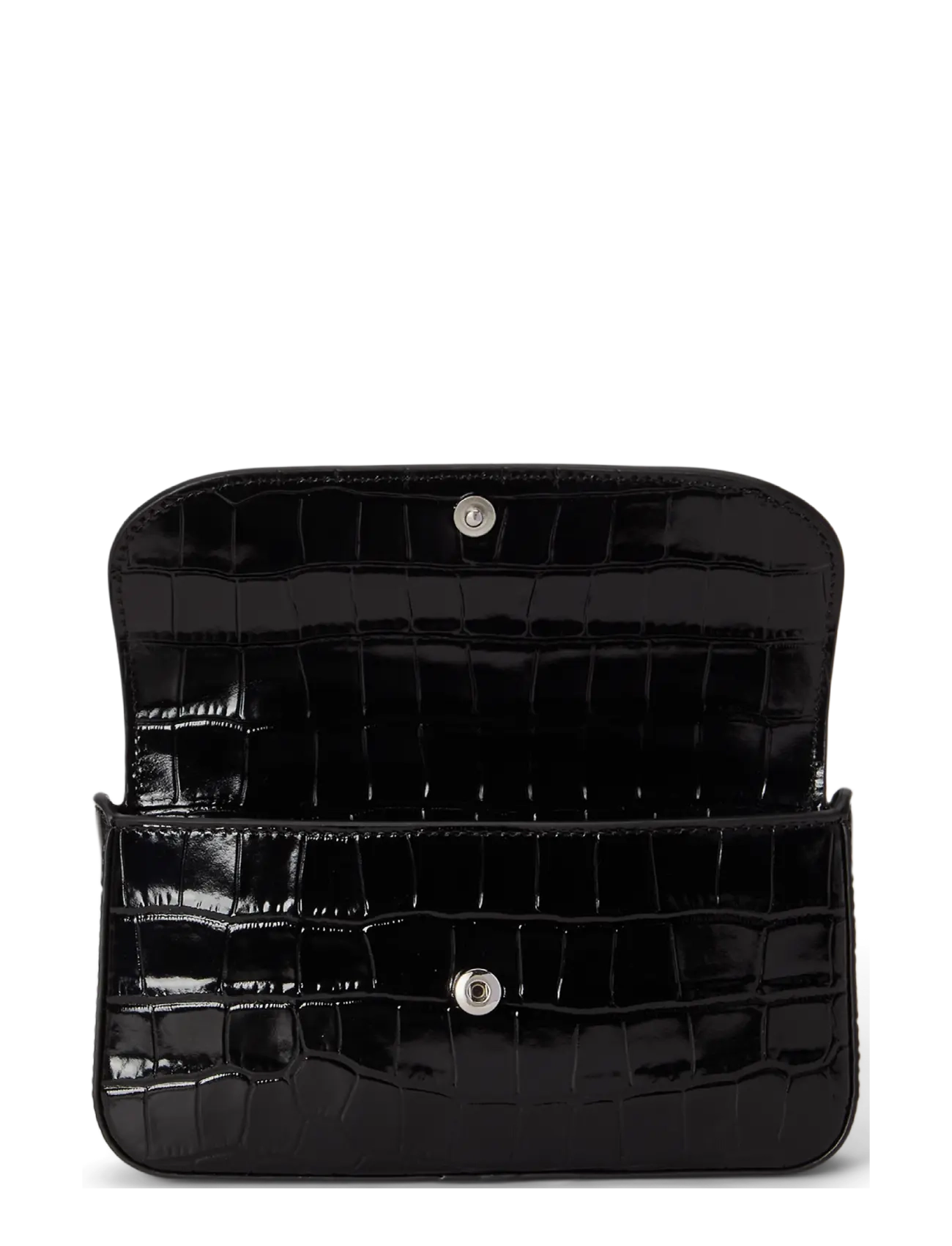 Lauren Ralph Lauren - Croc-Embossed Marcy Crossbody Wallet - black - 2